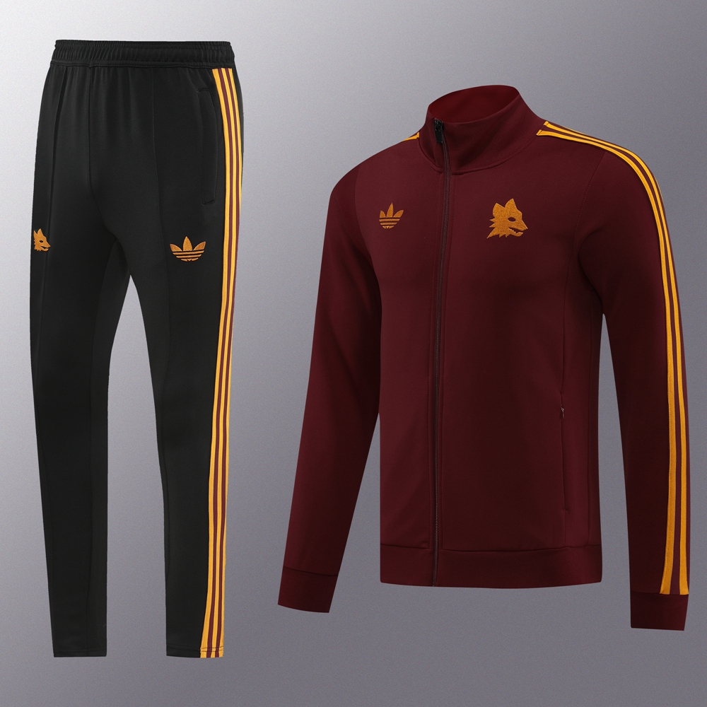 Roma 23-24 Jacket Training Tracksuit - Red - UnitedFutballJersey