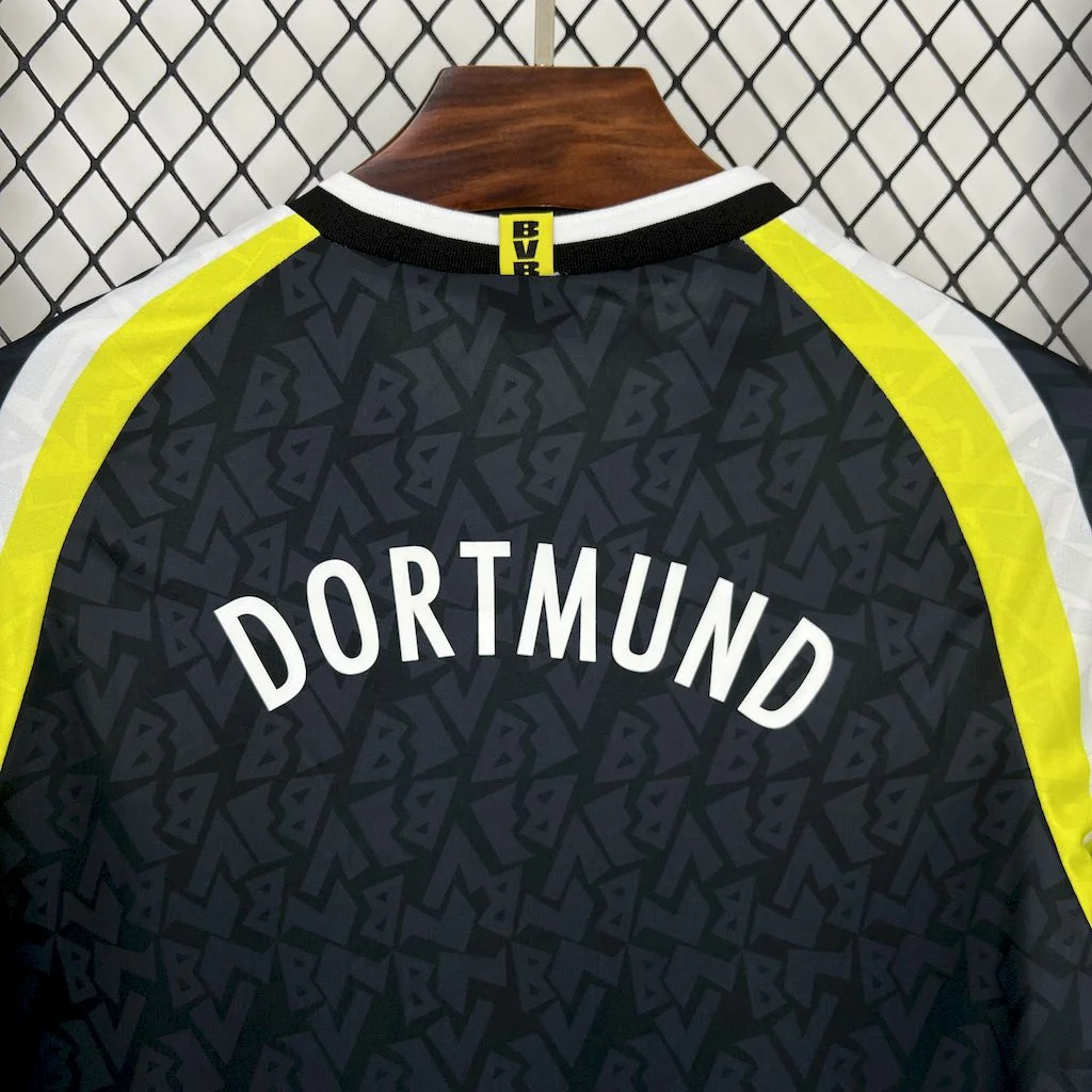 Retro Dortmund 1995-96 Away Long Sleeves Jersey - UnitedFutballJersey