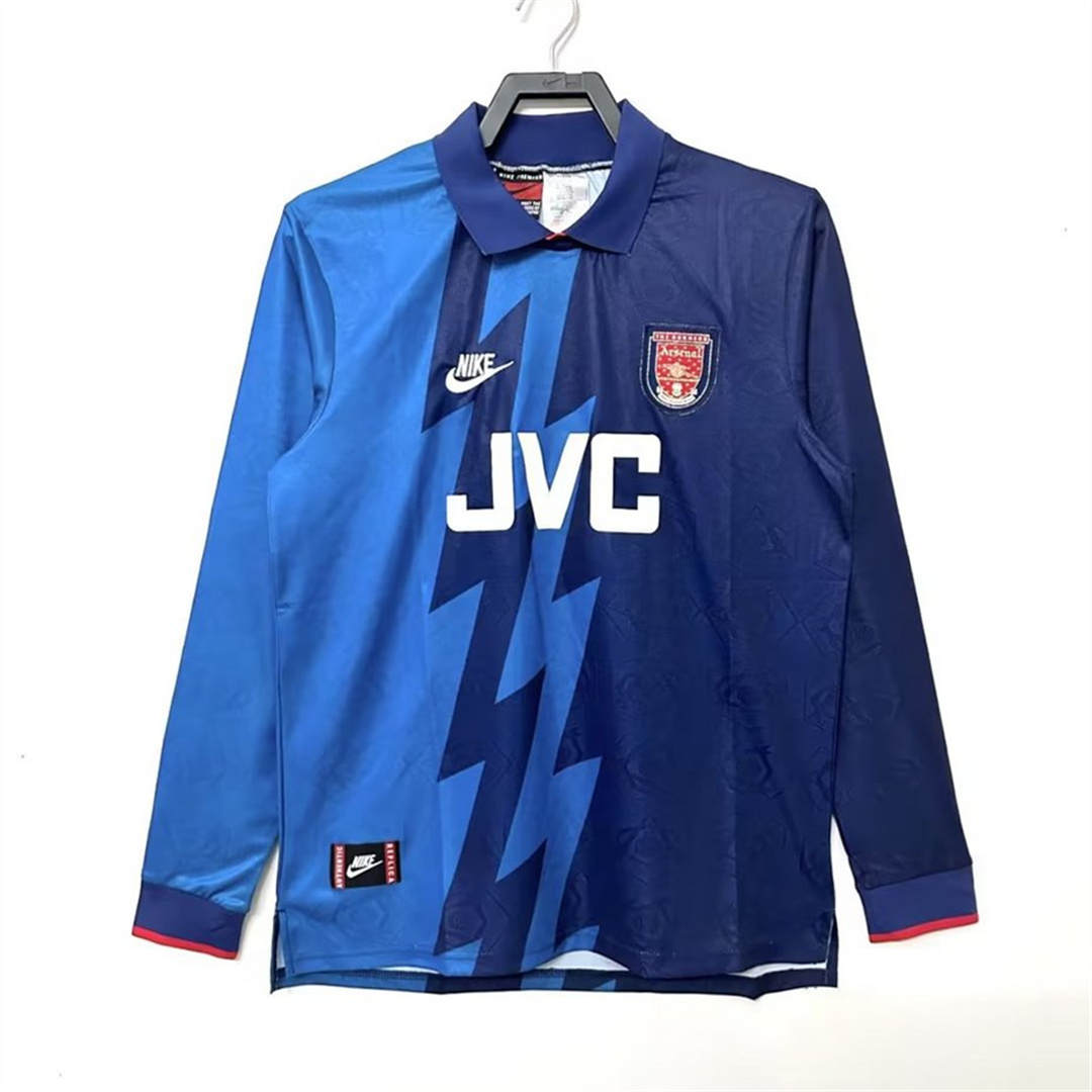 Retro Arsenal 95-96 Away Long Sleeve Jersey - UnitedFutballJersey