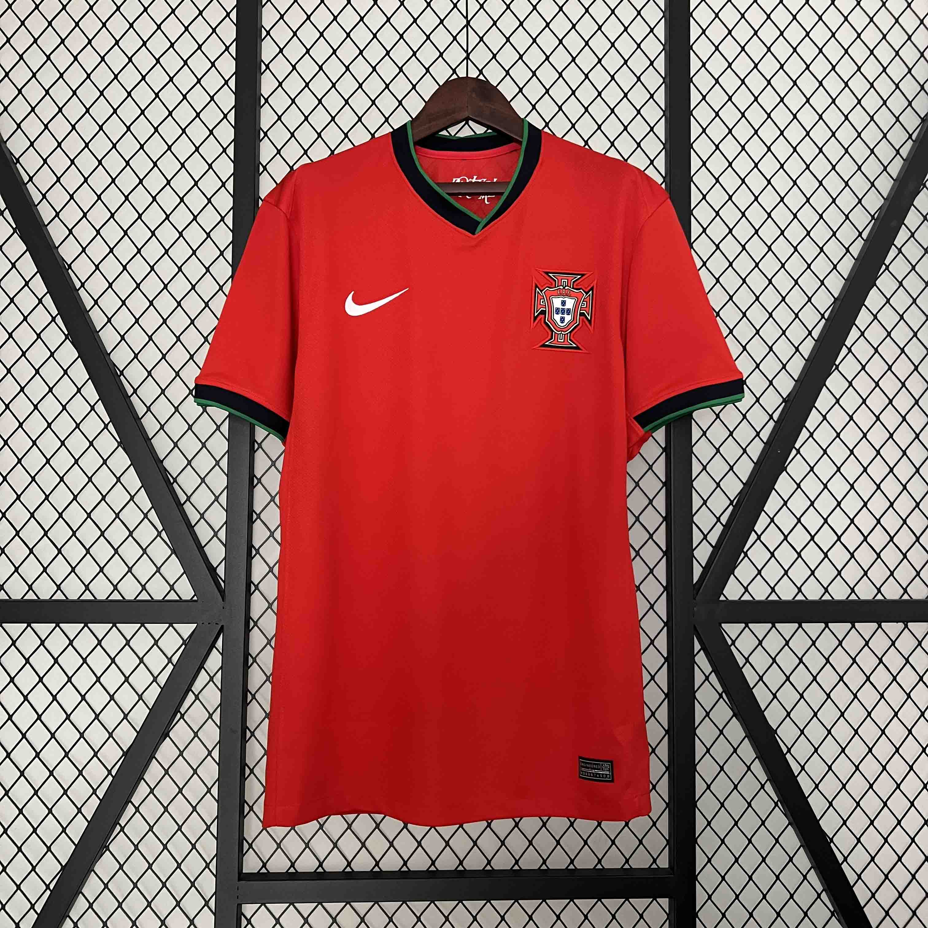 Portugal 2024 Home Stadium Jersey - Fans Version - UnitedFutballJersey
