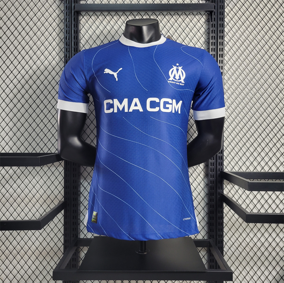 Marseille 23-24 Away Stadium Jersey - Player Version - UnitedFutballJersey
