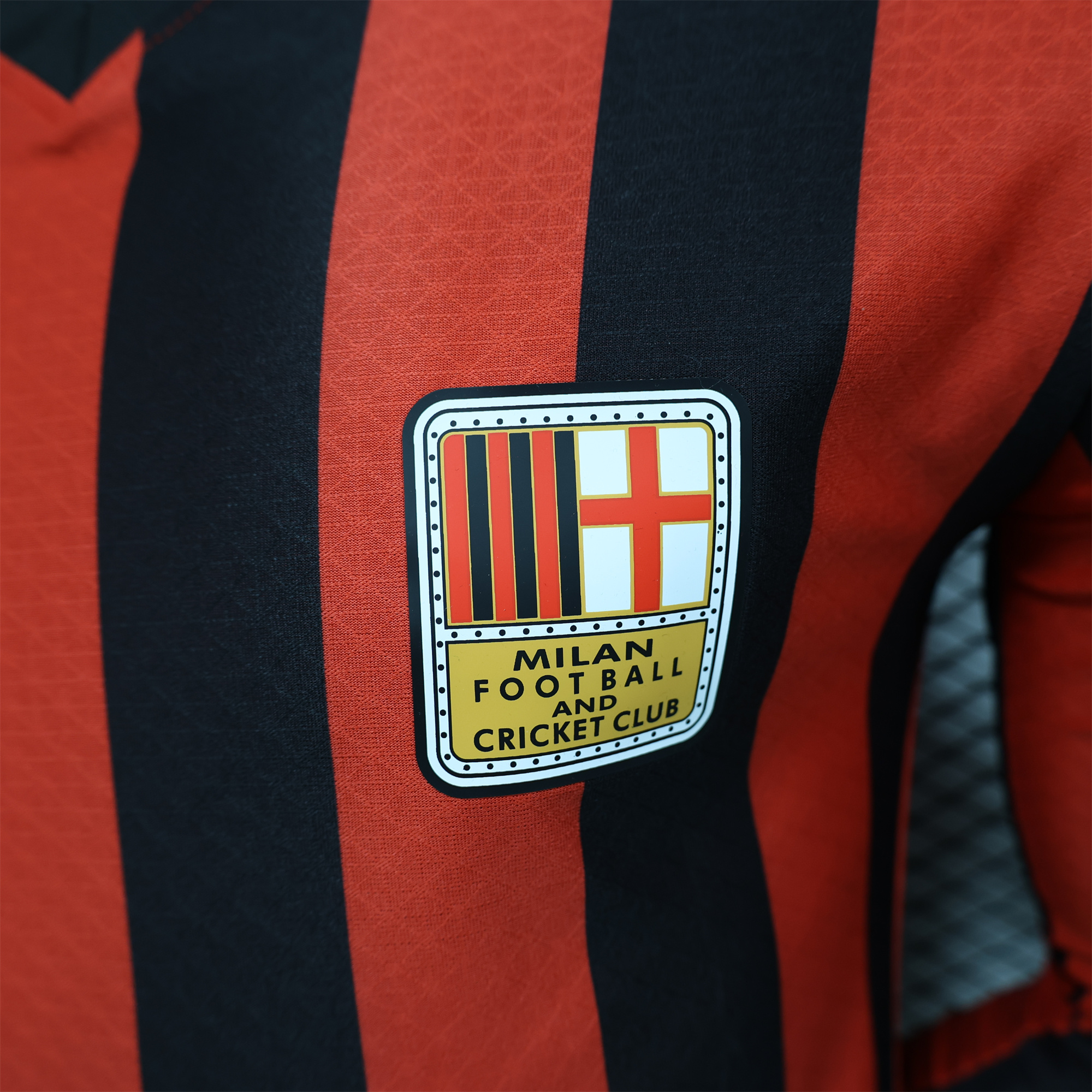 AC Milan 24-25 125th Anniversary Long Sleeves Red Jersey - Player Version - UnitedFutballJersey
