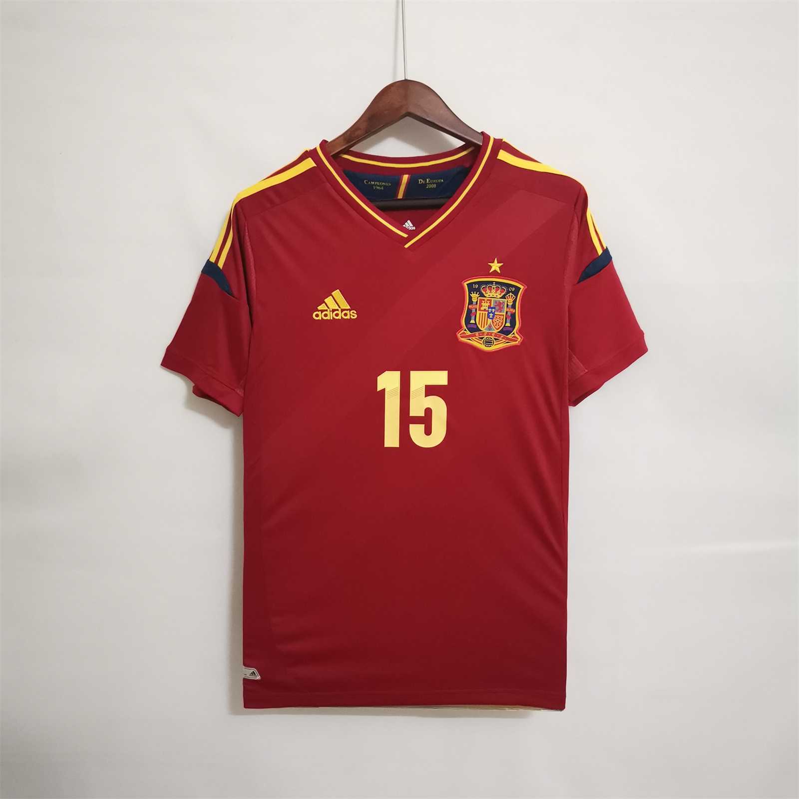 Retro Spain 2012 Home Stadium Jersey - UnitedFutballJersey