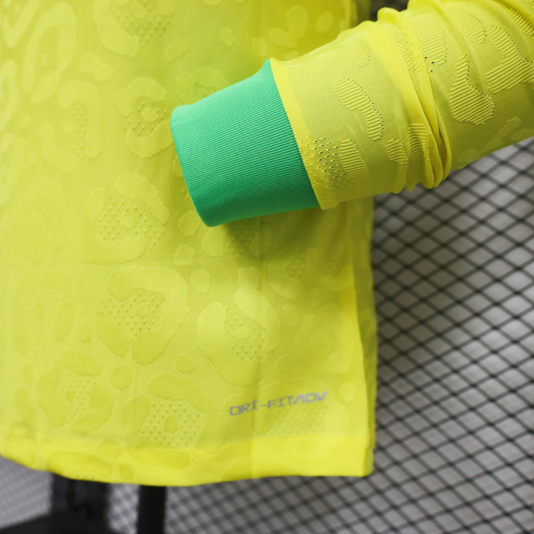 Brazil 22-23 Home Long Sleeve Jersey - Player Version - UnitedFutballJersey