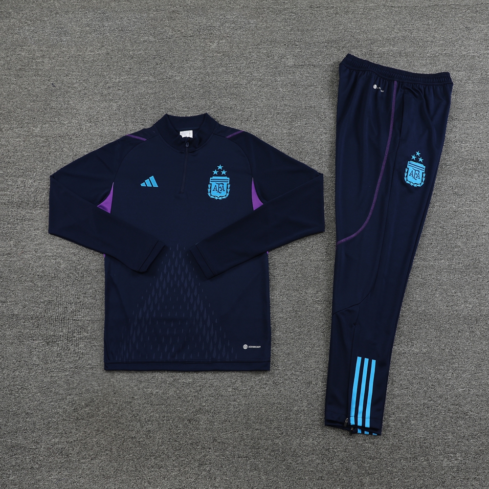 Argentina 23-24 Long Sleeve Training Set - Blue - UnitedFutballJersey