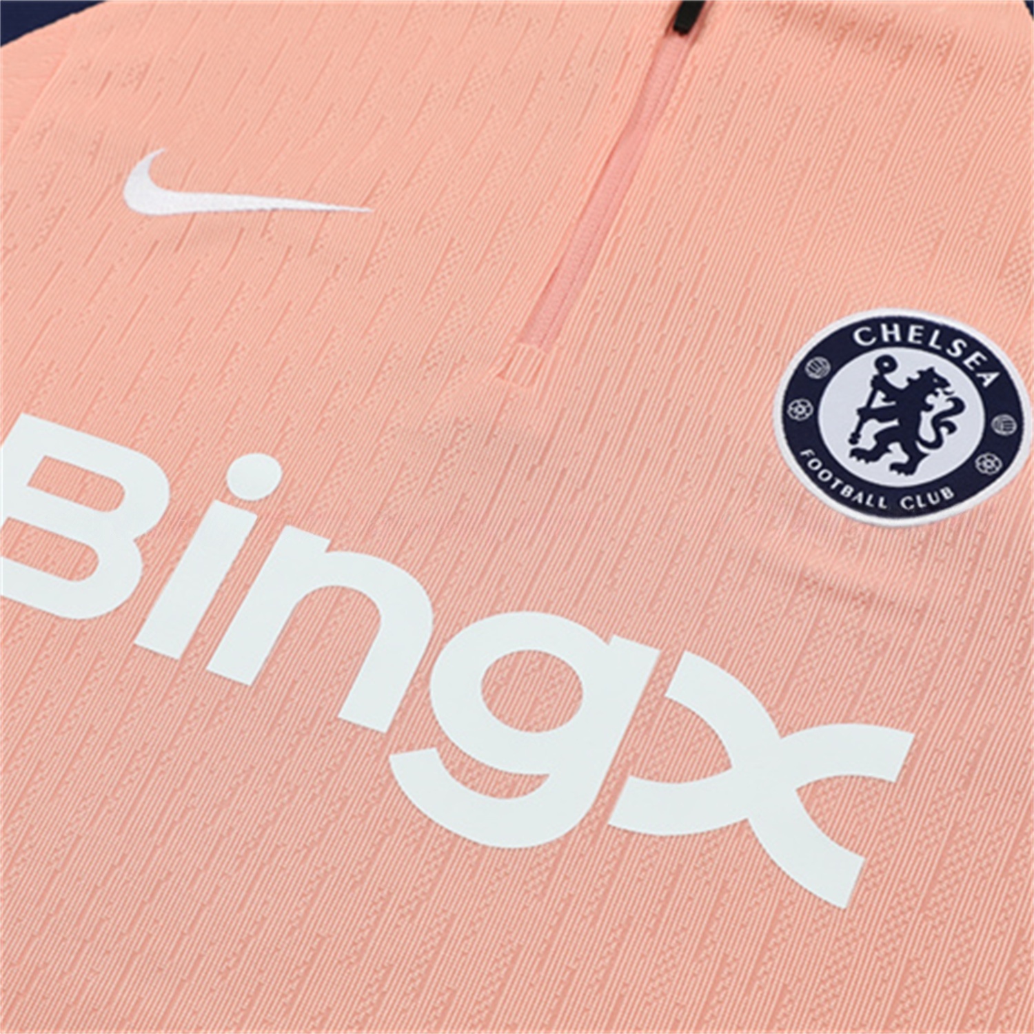 C.H.E.L.S.E.A 25-26 Long Sleeve Training Set - Player Version - Pink Top and Blue Pants - UnitedFutballJersey