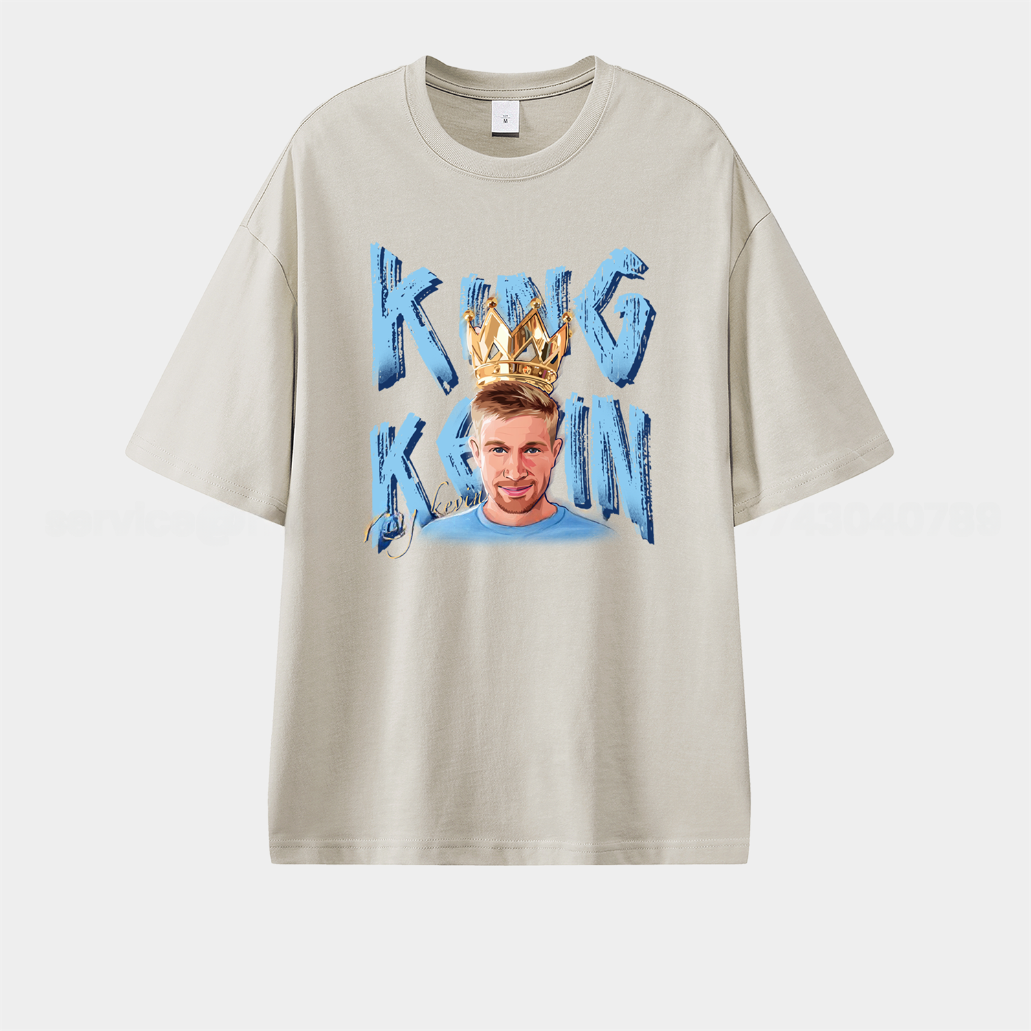 Manchester City King Kevin De Bruyne Unisex Pure Cotton T-shirt - UnitedFutballJersey