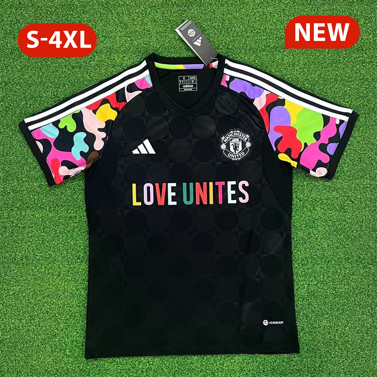 Manchester United 23-24 LOVE UNITES Pre-match Jersey - Fans Version - UnitedFutballJersey