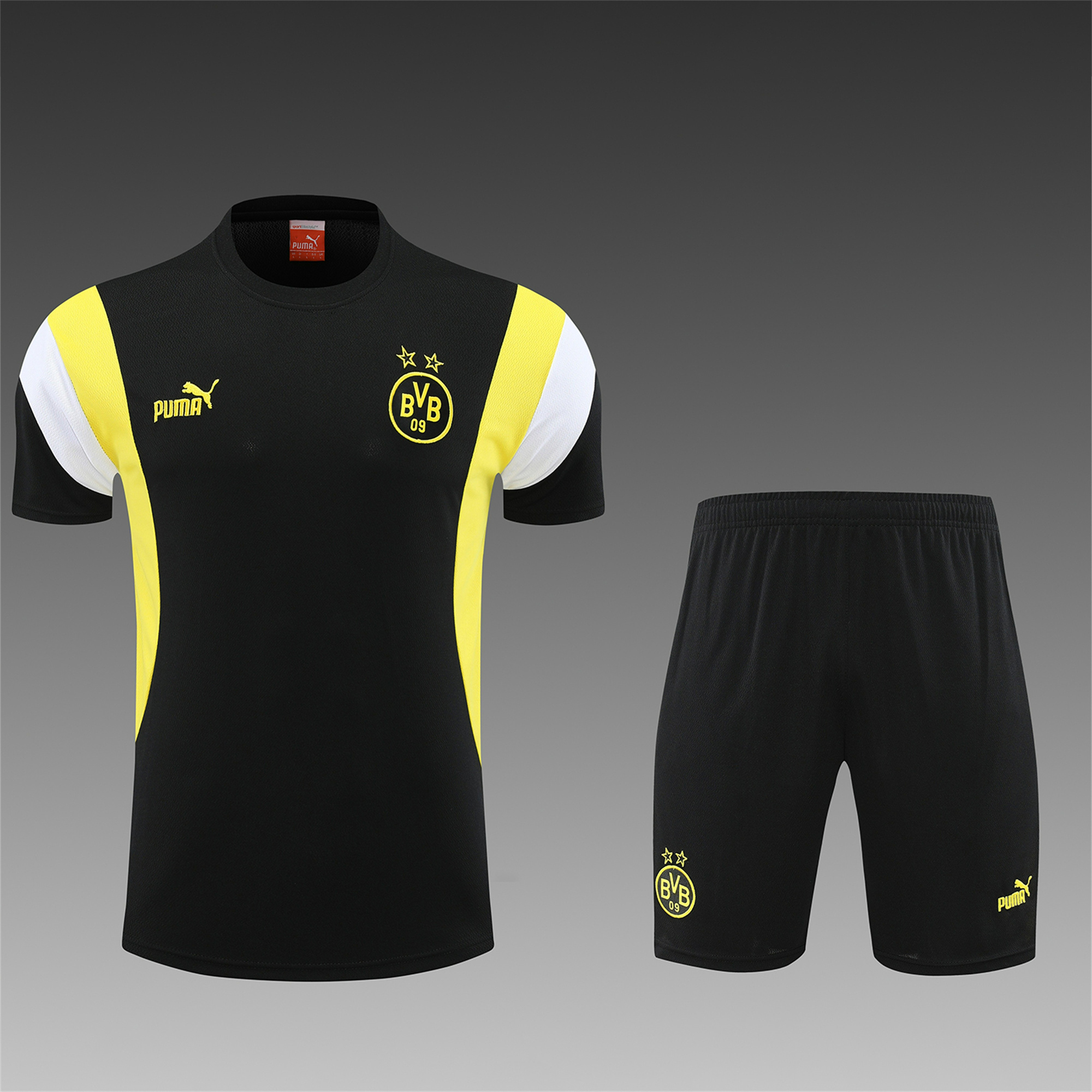 Dortmund 23-24 Short-Sleeve Training Set - Black - UnitedFutballJersey