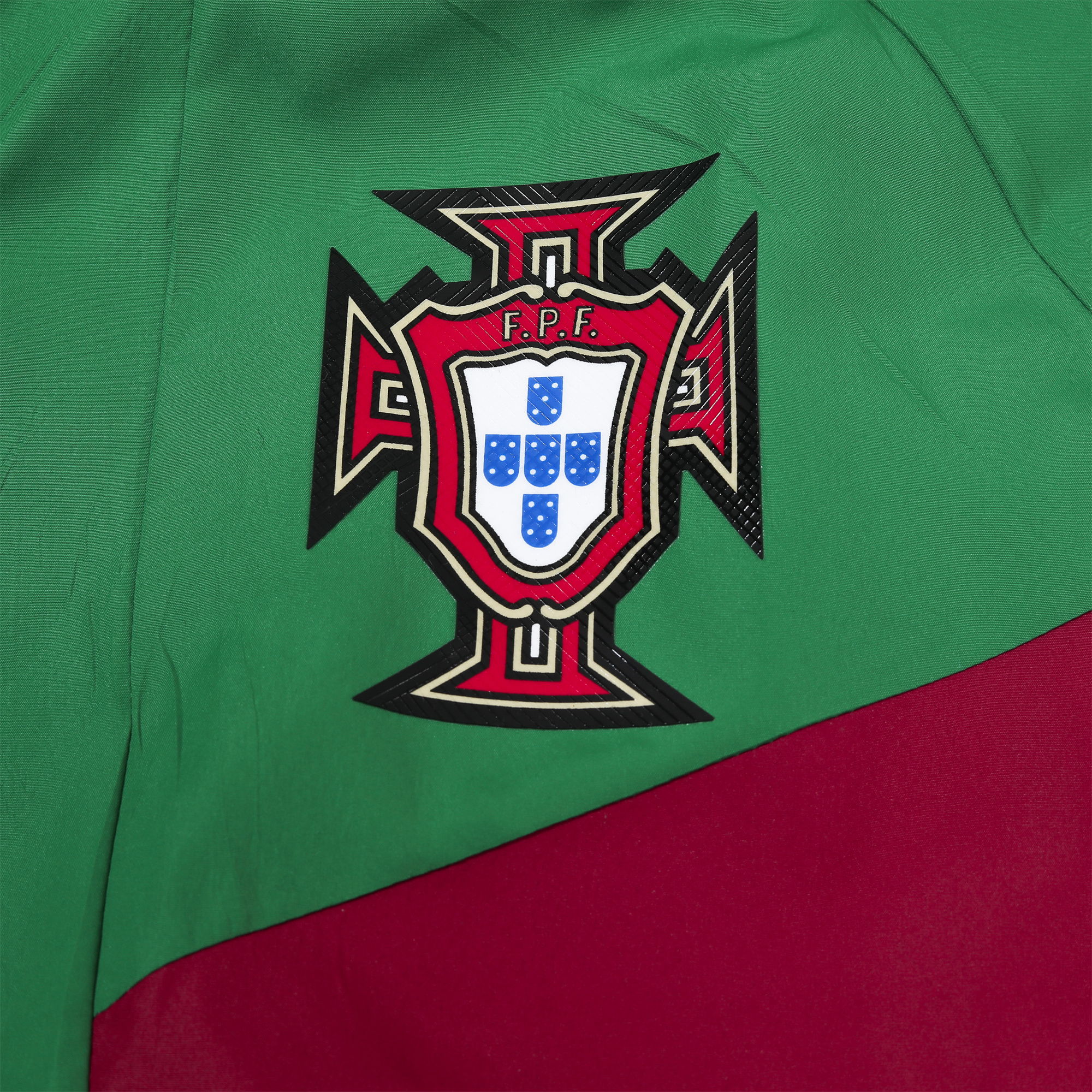 Portugal 2024 National Team Anthem Green Hooded Windbreaker - Player Version - UnitedFutballJersey