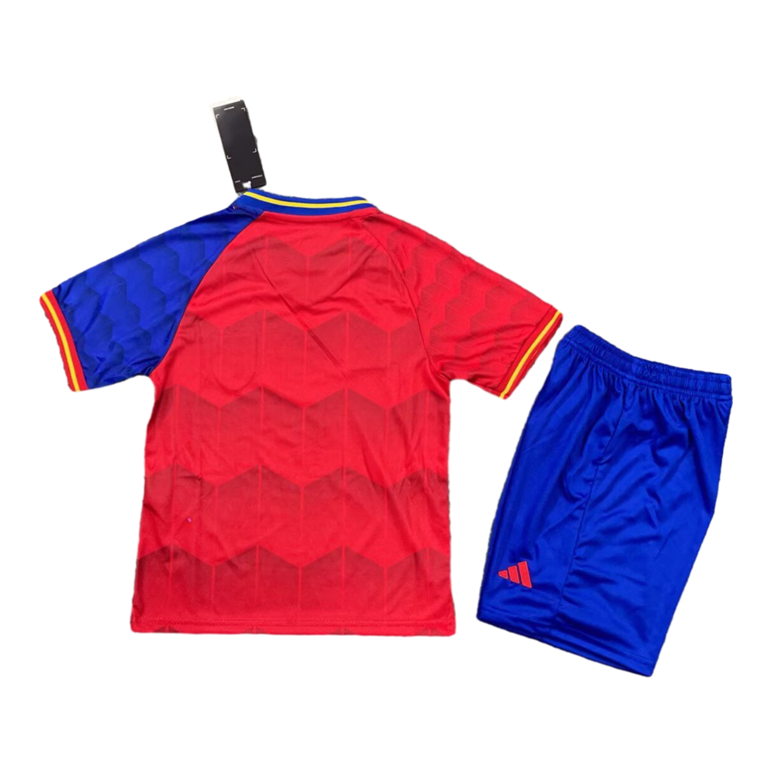 Spain 2025 2025 Red And Blue Special Edition Kids Kit - UnitedFutballJersey