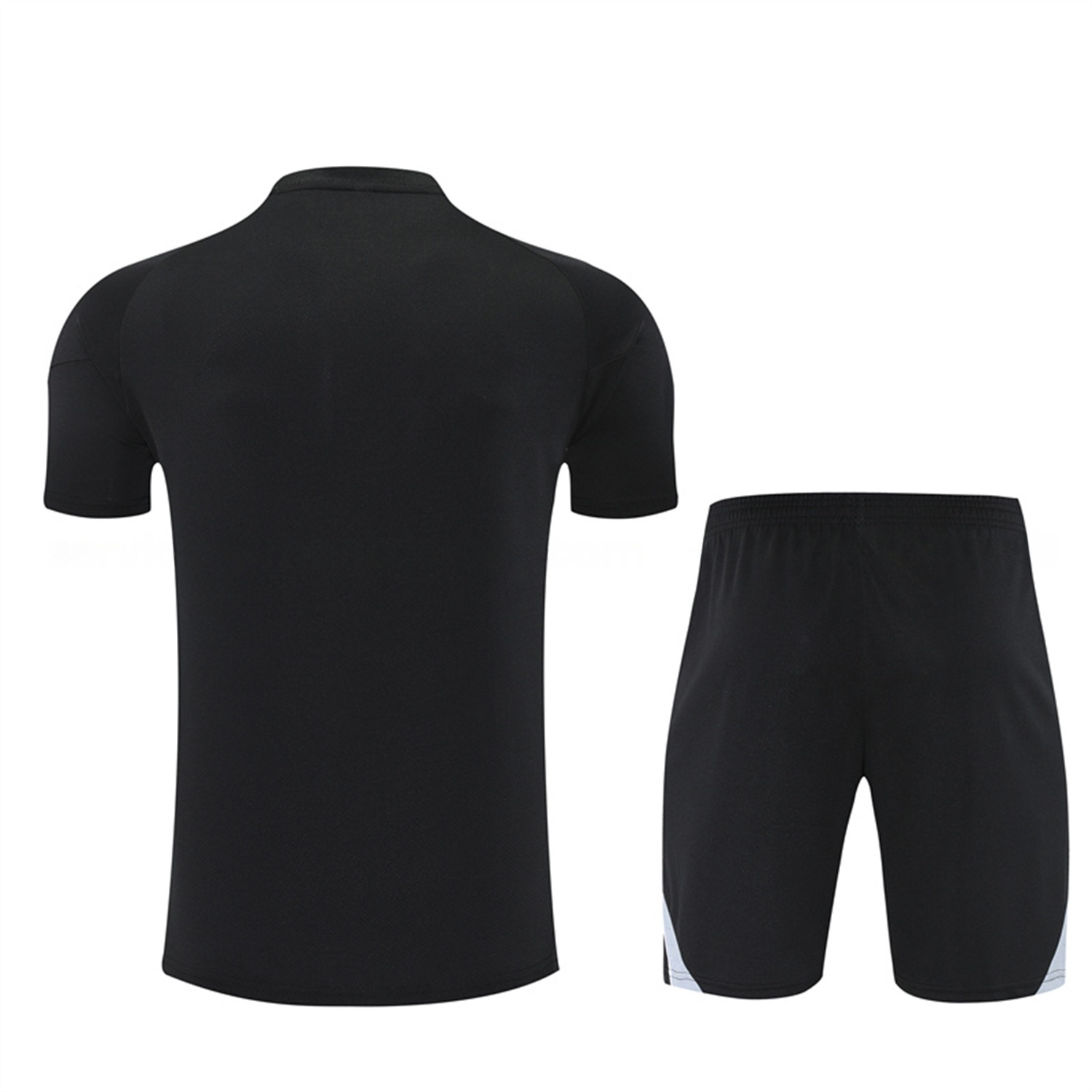 Argentina 25-26 Kids Pre-Match Short-Sleeve Training Set - Black Top & Shorts - UnitedFutballJersey