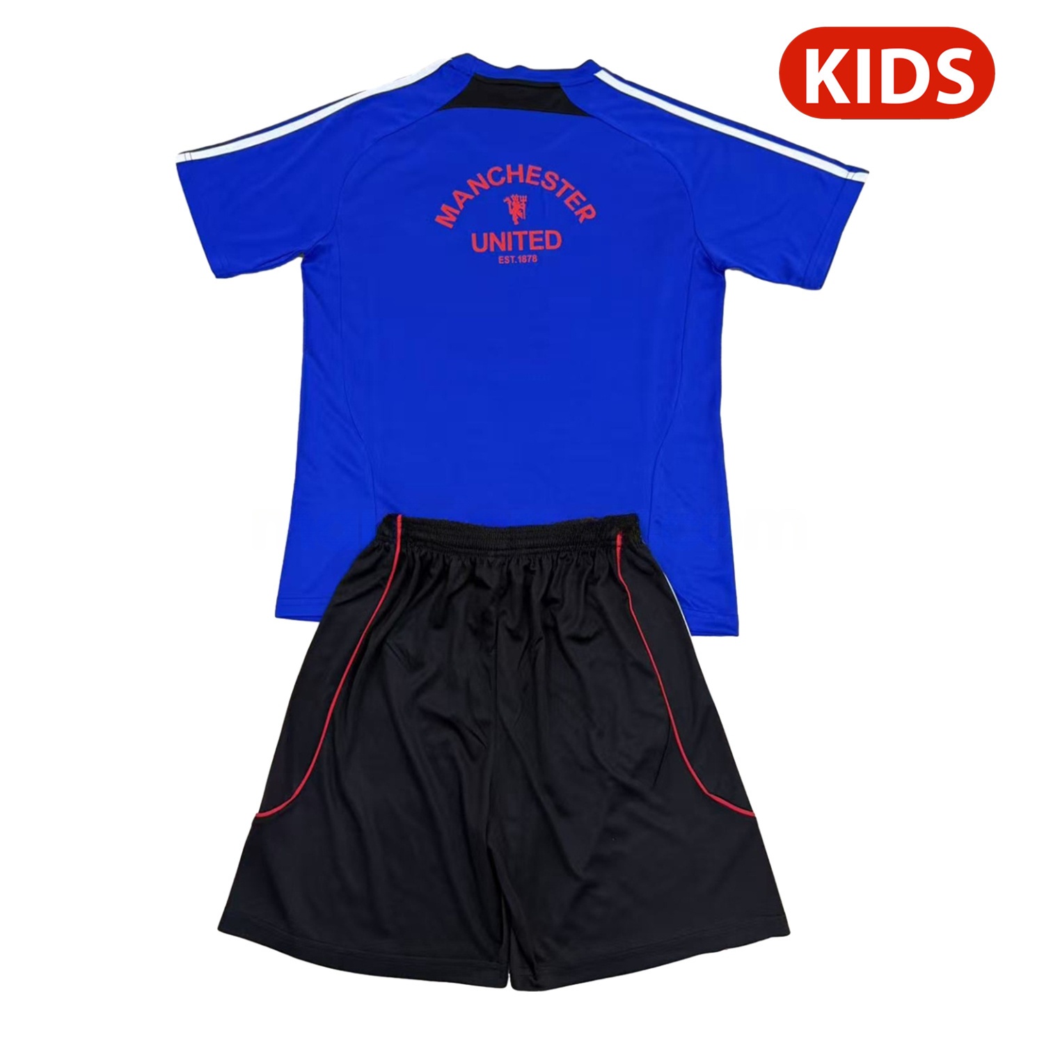 Manchester United 25-26 Urban Purtist Throwback Blue Kids Kit - UnitedFutballJersey