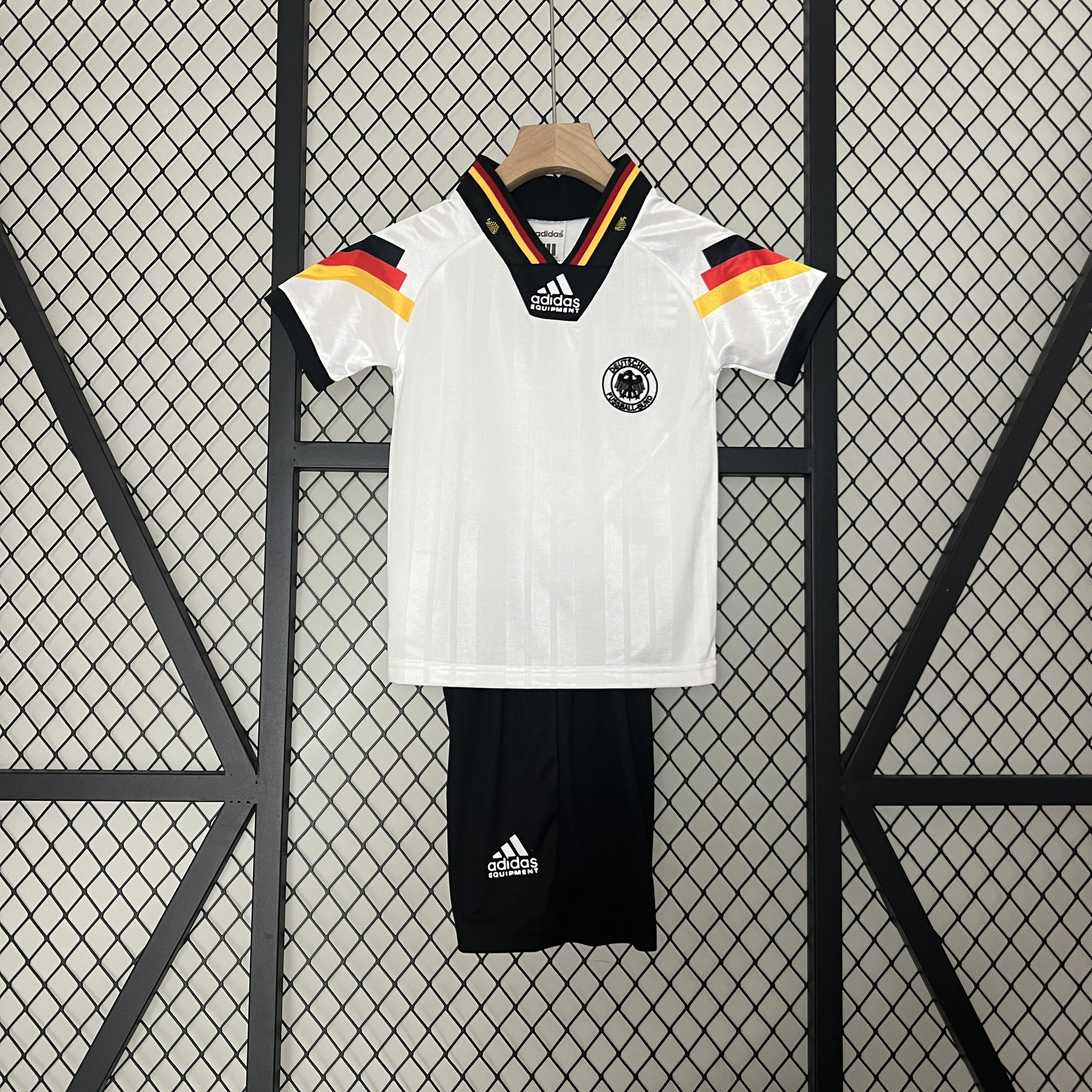 Retro Germany 1992 Home Stadium Kids Kit - UnitedFutballJersey