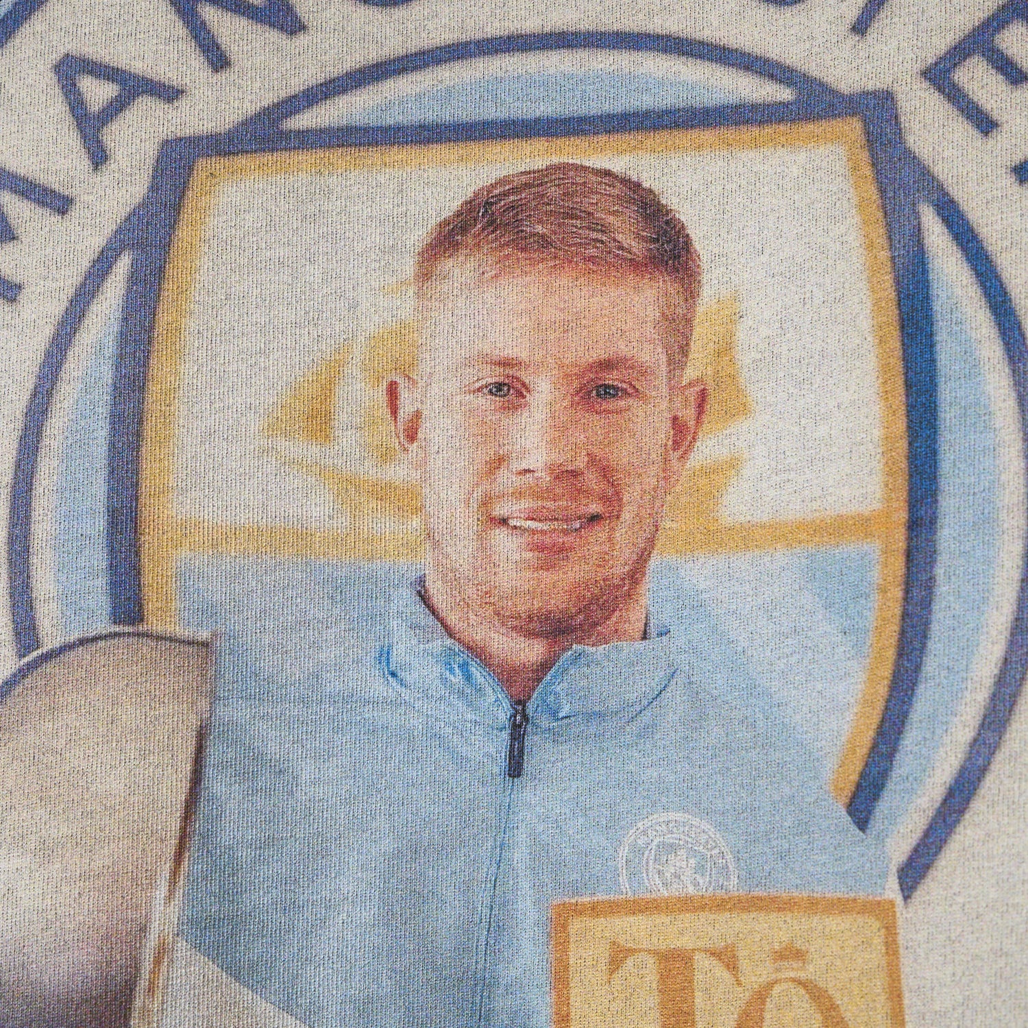 Manchester City Kevin De Bruyne Cooker Oversized Washed T-Shirt - UnitedFutballJersey