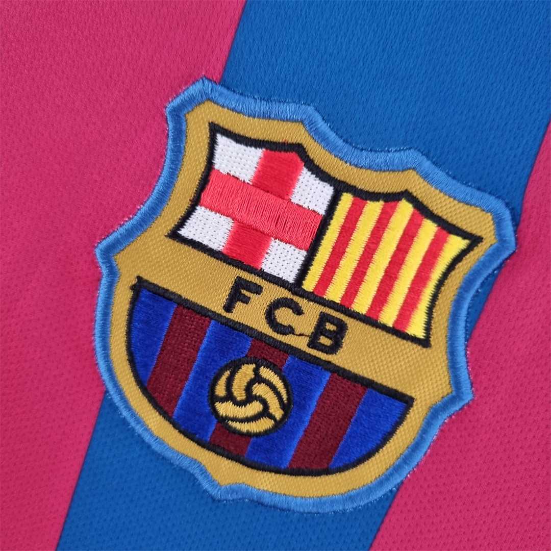 B.A.R.S.A Retro 05-06 Home Long Sleeve Jersey - UEFA Champions League Final - UnitedFutballJersey