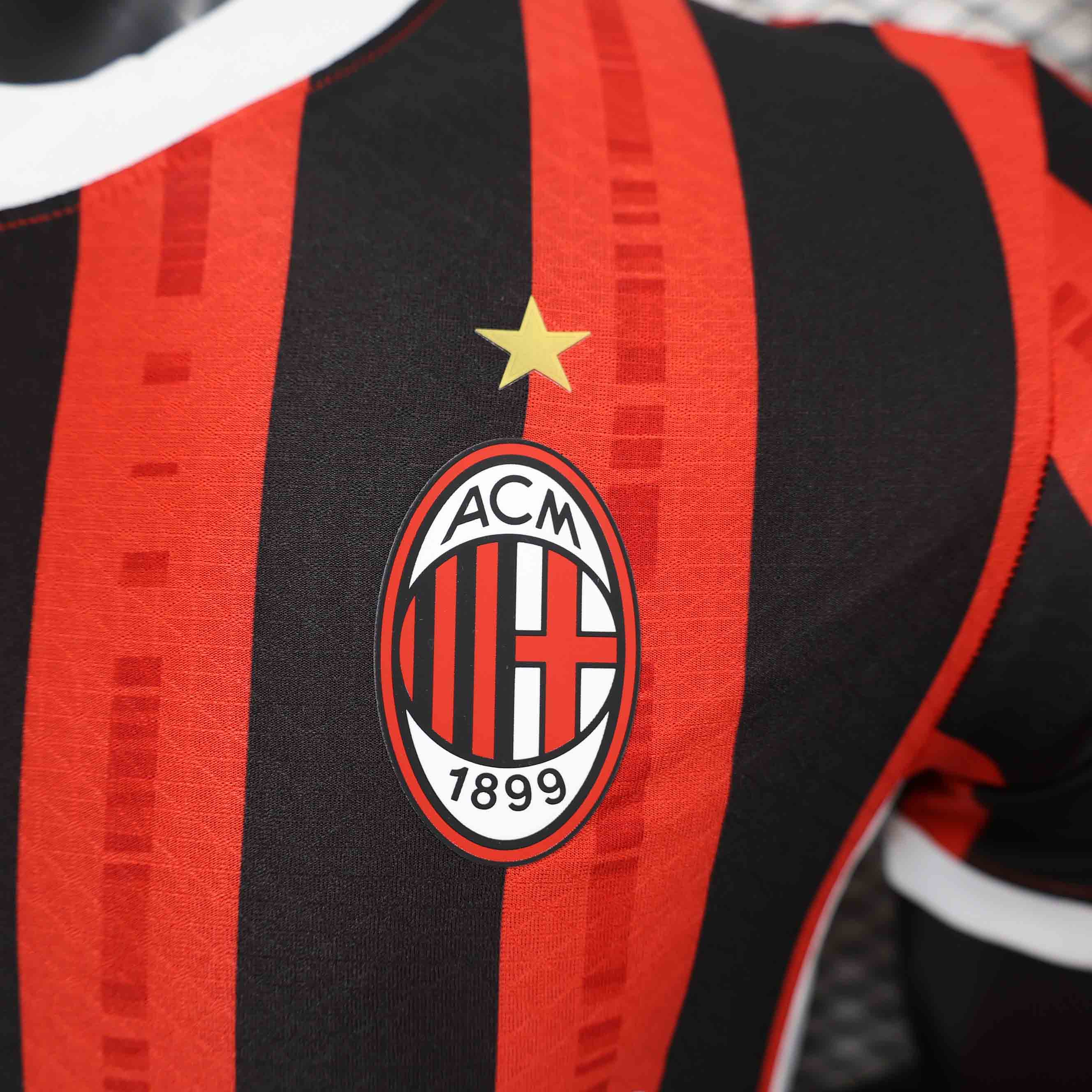 AC Milan 24-25 Home Stadium Jersey - Player Version - UnitedFutballJersey
