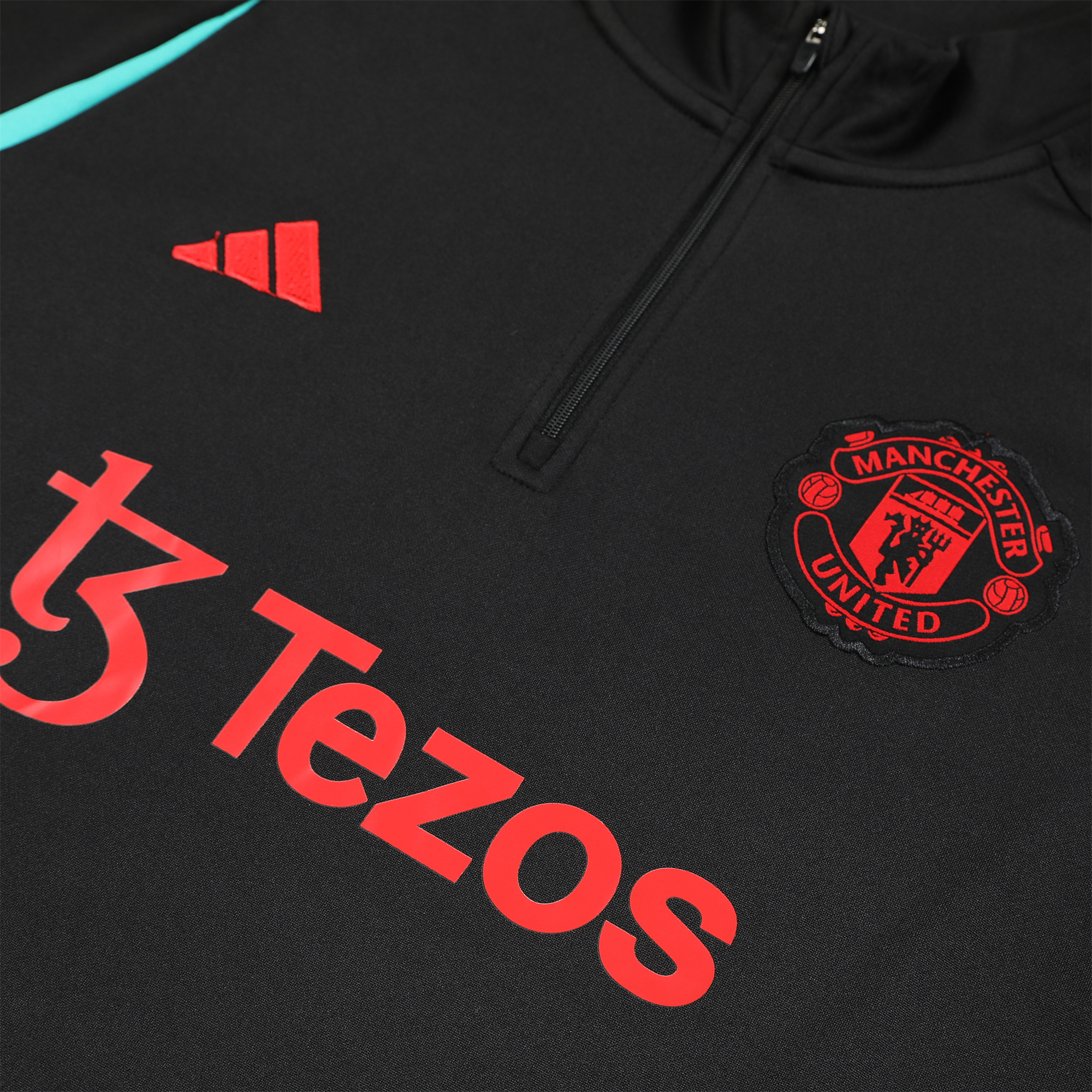Manchester United 23-24 Long Sleeve Training Set Black - UnitedFutballJersey