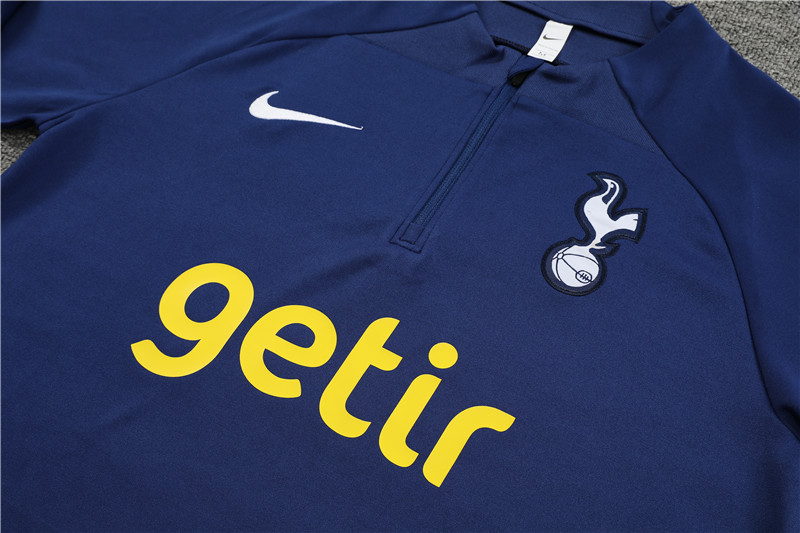 Tottenham Hotspur 23-24 Kids Long Sleeve Training Set Royal Blue - UnitedFutballJersey