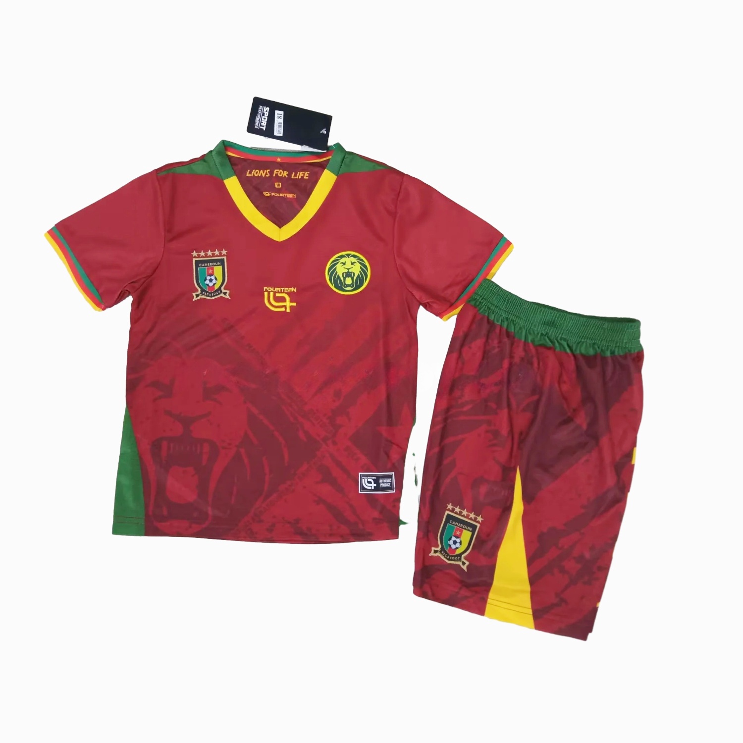 Cameroon 25-26 Away Kids Kit - UnitedFutballJersey
