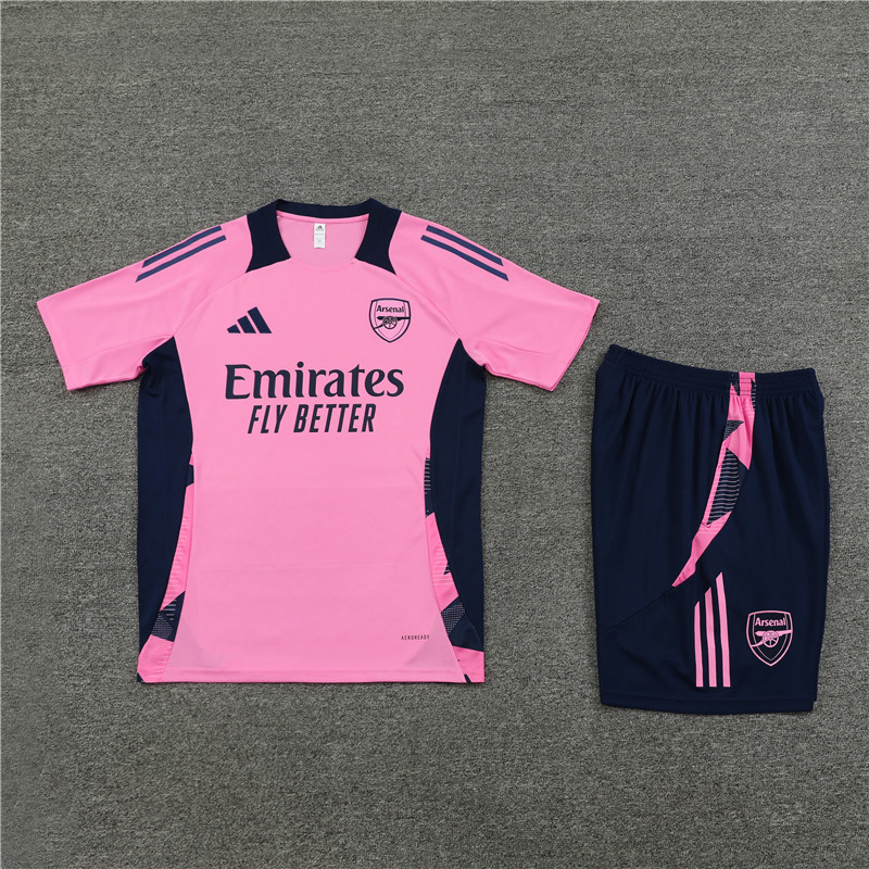 Arsenal 24-25 Short-Sleeve Training Set - Pink - UnitedFutballJersey