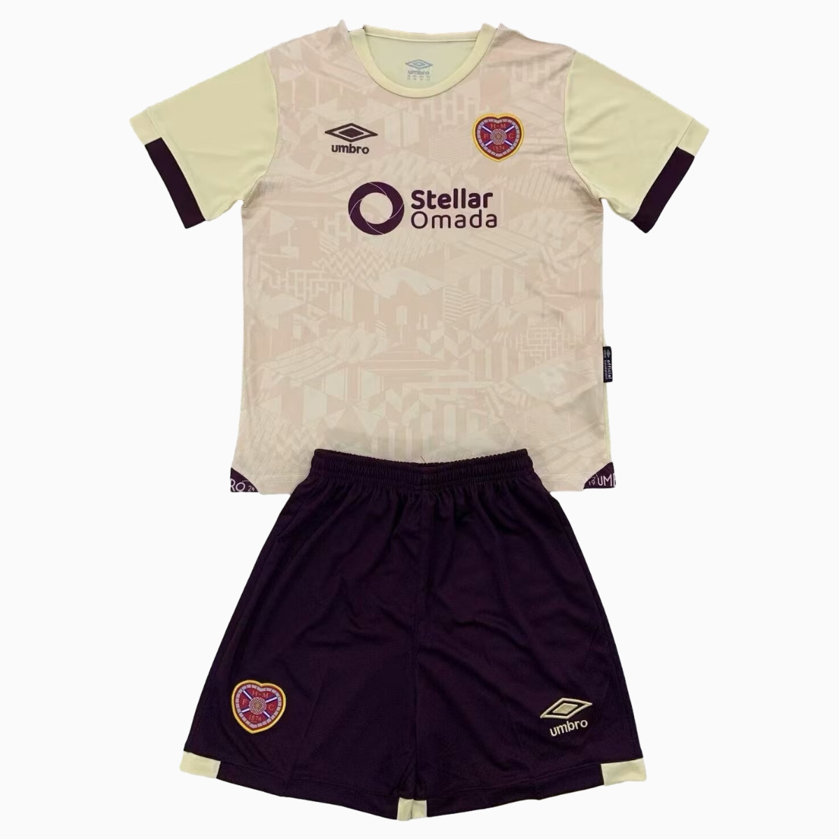 Hearts Heart of Midlothian 24-25 Away Men's Adult Jersey Set - Fans Version - UnitedFutballJersey