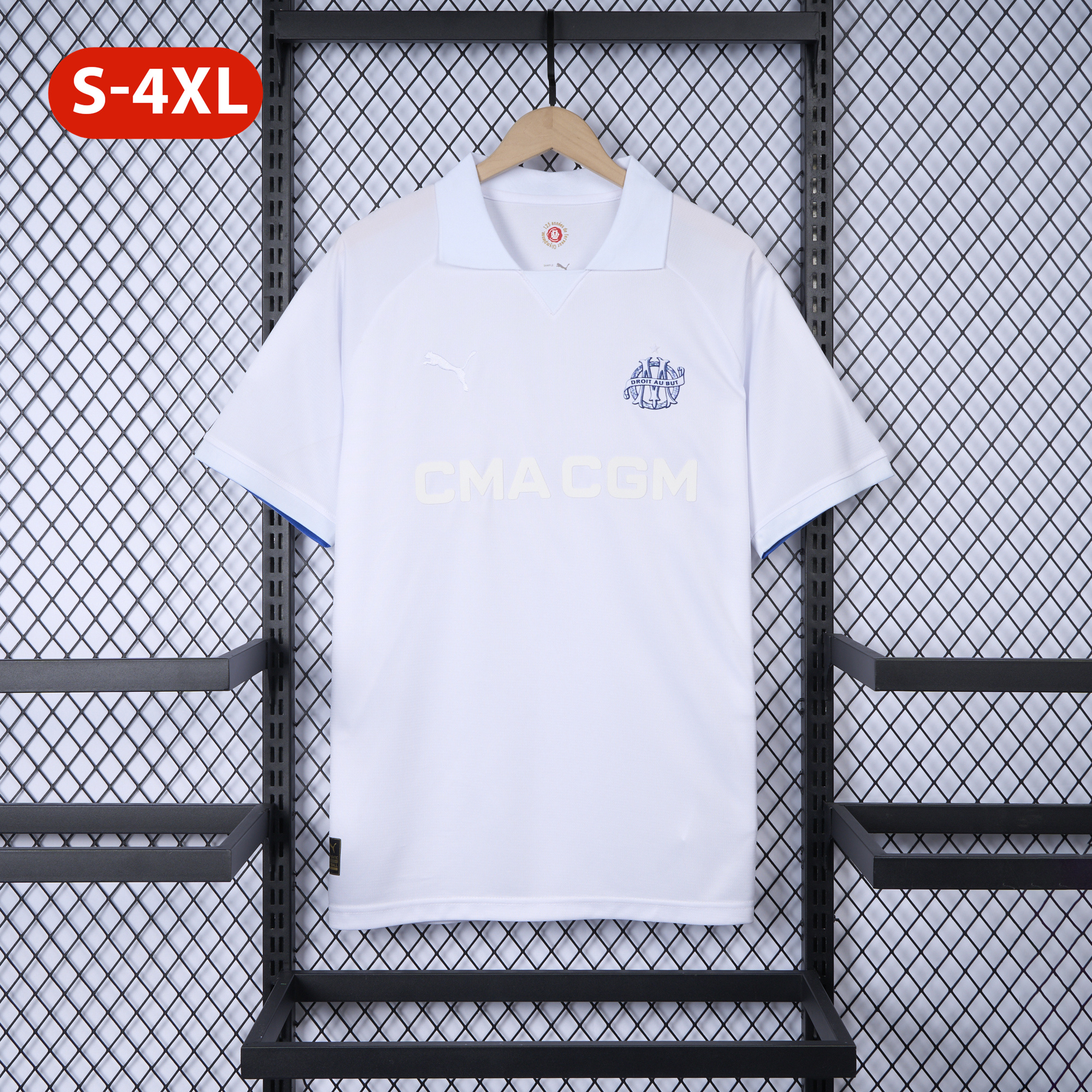 Marseille 24-25 125th Anniversary White Jersey - Fans Version - UnitedFutballJersey