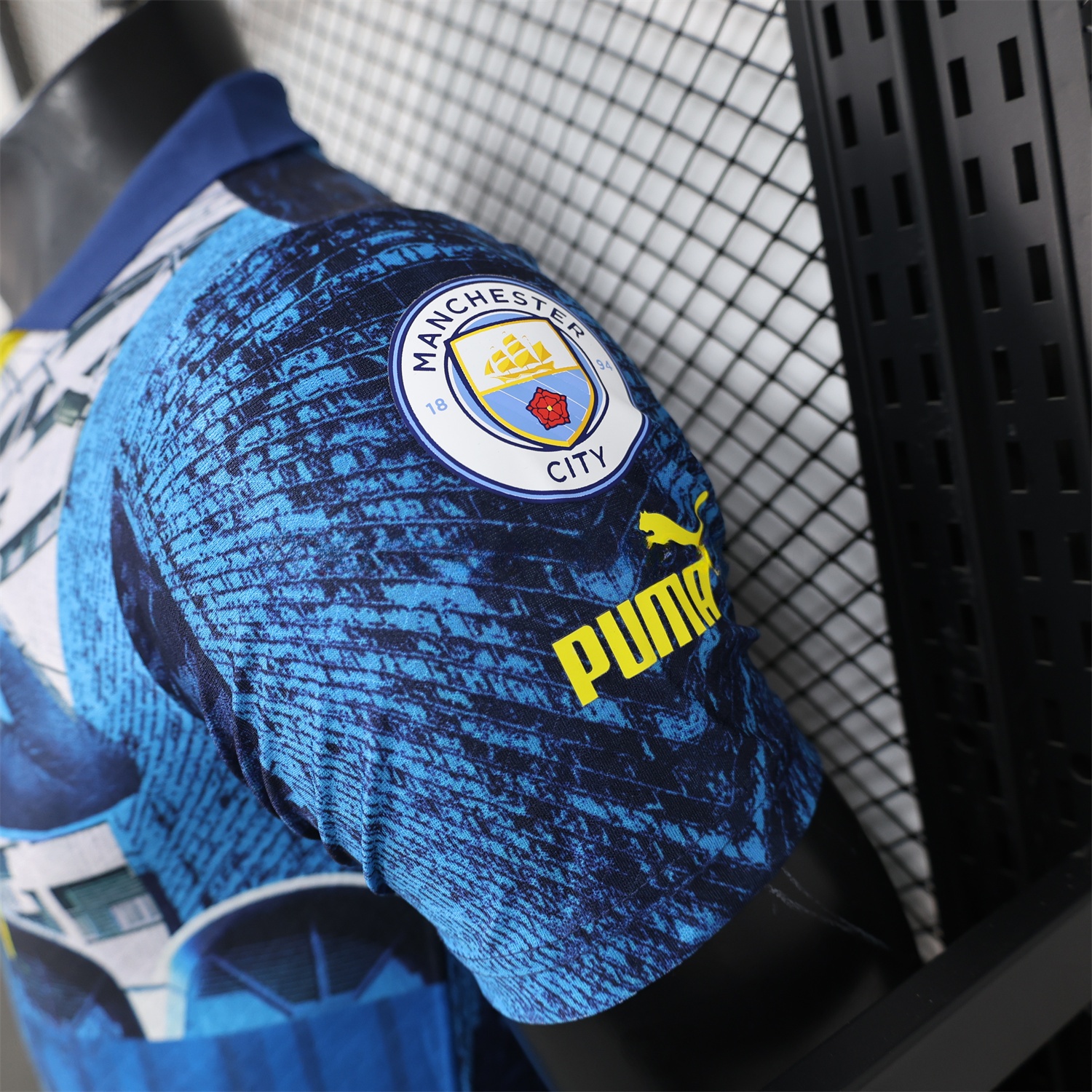 Manchester City 24-25 Blue Graffiti Special Edition Jersey - Player Version - UnitedFutballJersey