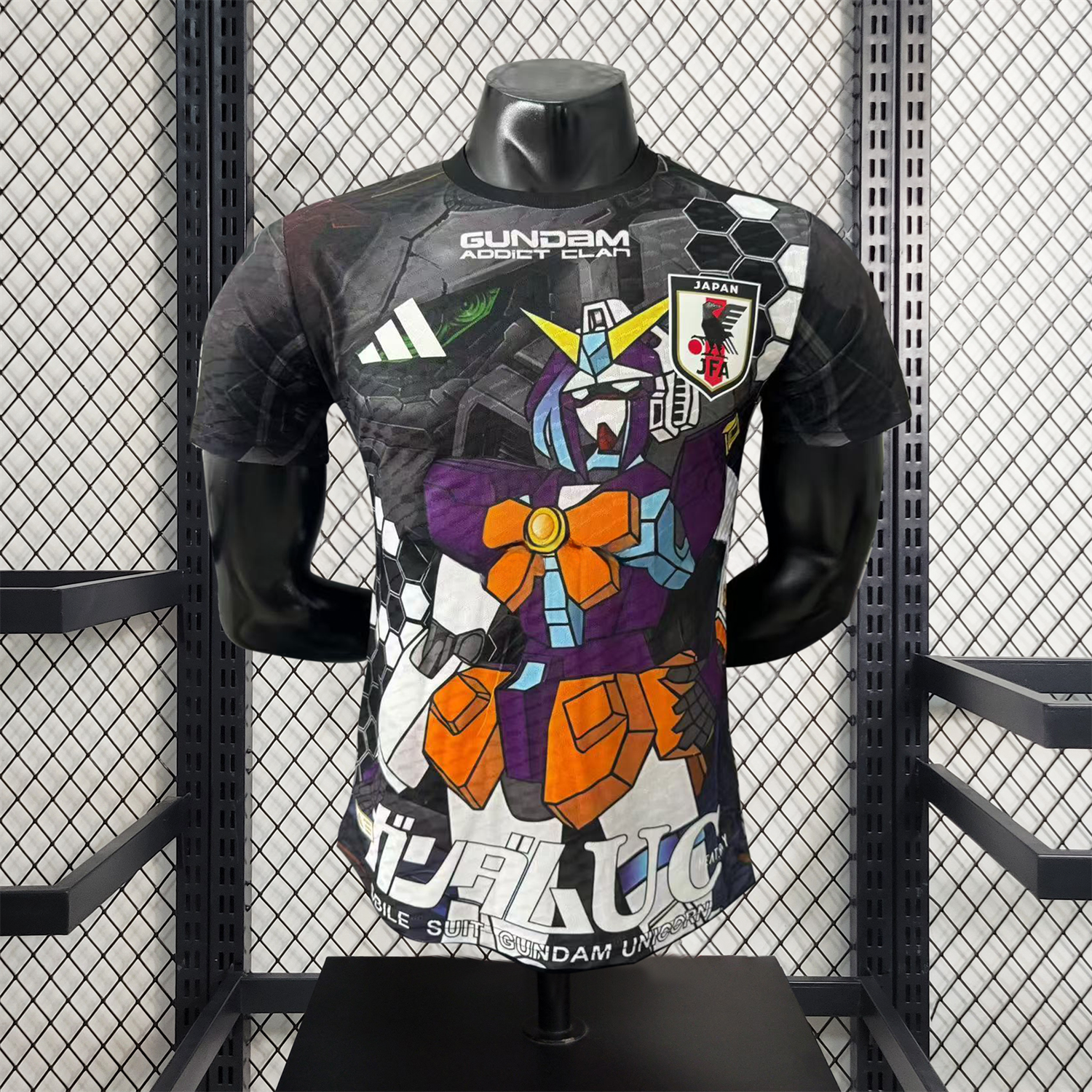 Japan 25-26 Gundam Black Special Edition Jersey - Player Version - UnitedFutballJersey