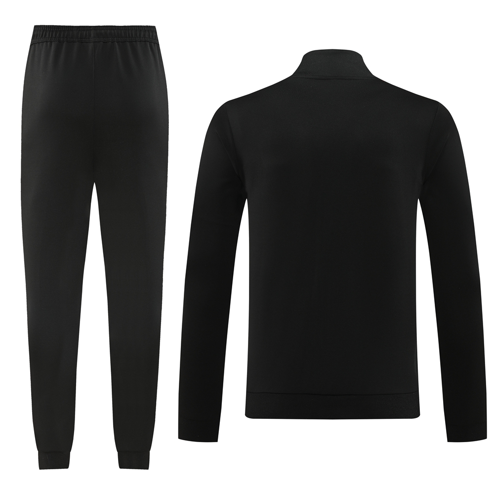 Manchester United 24-25 Jacket Training Tracksuit - Black - UnitedFutballJersey