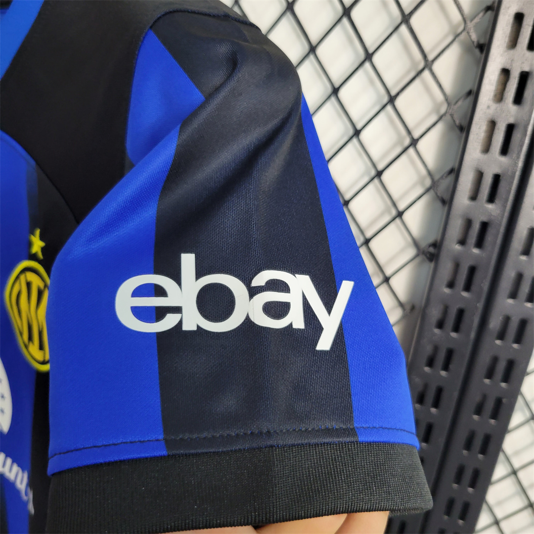 Inter Milan 23-24 Home Kids Kit - UnitedFutballJersey