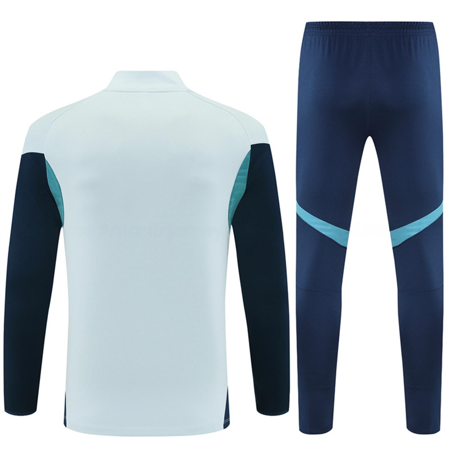 Arsenal 25-26 Long Sleeves Training Set - Light Grey Top & Blue Pants - UnitedFutballJersey