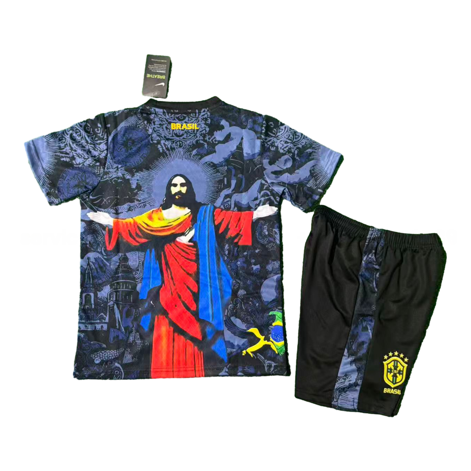 Brazil 25-26 Red Jesus Purple Special Kids Kit - UnitedFutballJersey