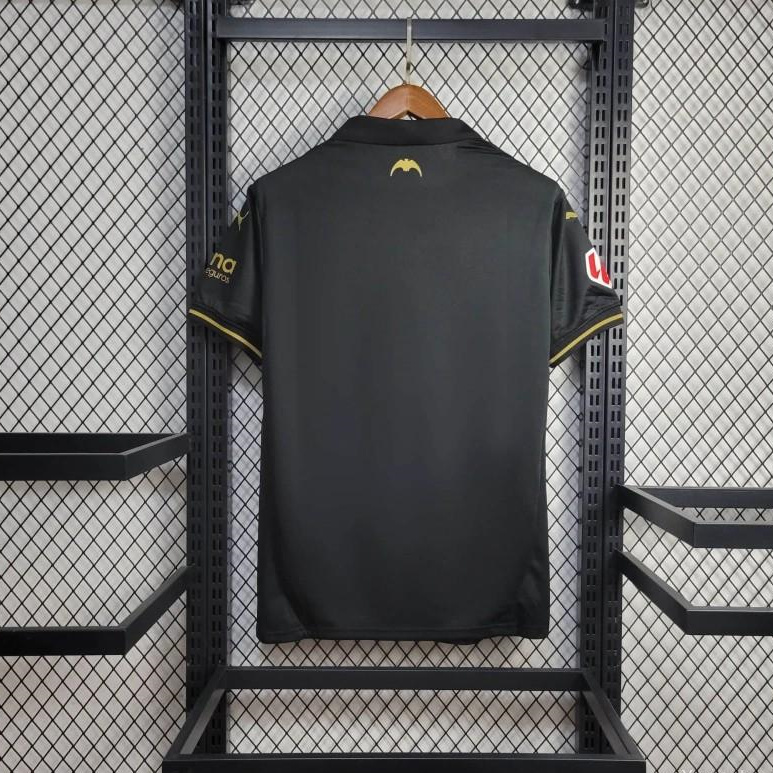 Valencia 24-25 Black Away Jersey - Fans Version - UnitedFutballJersey