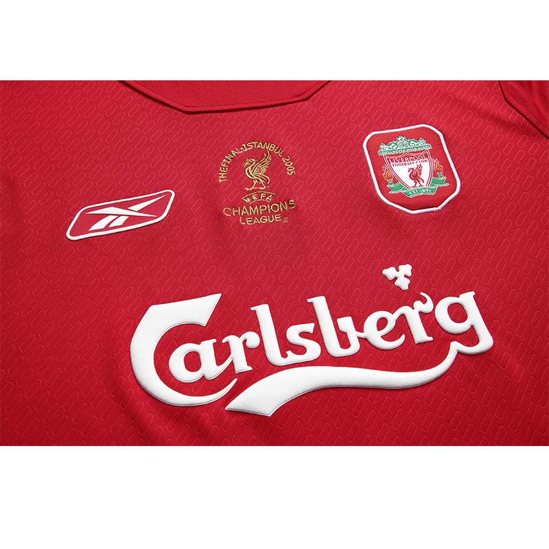 Retro Liver.pool 2005 Home Stadium Jersey - with UEFA Champions League Final Patch - UnitedFutballJersey