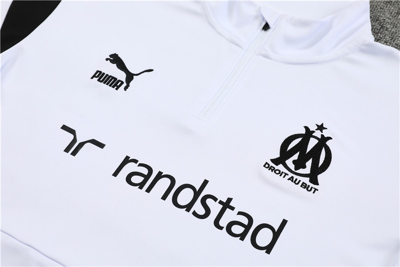 Marseille 23-24 Long Sleeve Training Set -White - UnitedFutballJersey