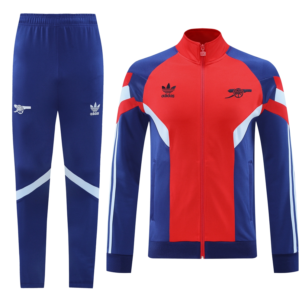 Arsenal 24-25 Originals LFSTLR Jacket Training Tracksuit - Red and Blue - UnitedFutballJersey