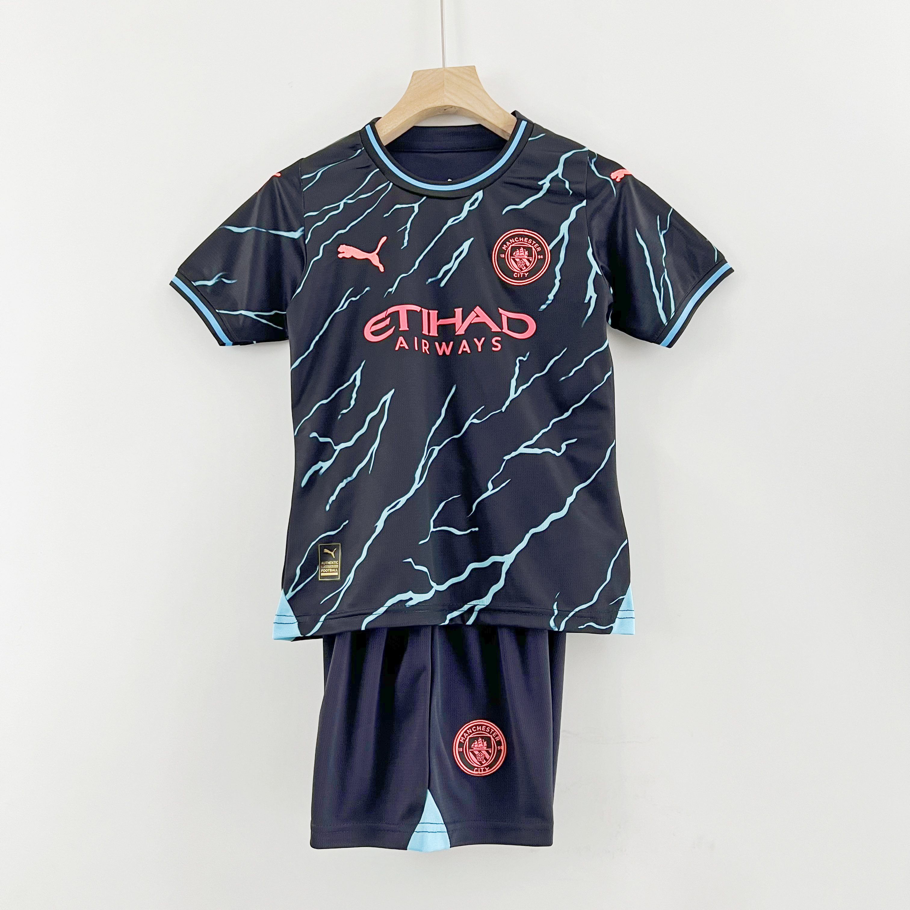 Manchester City 23-24 Third Kids Kit - UnitedFutballJersey