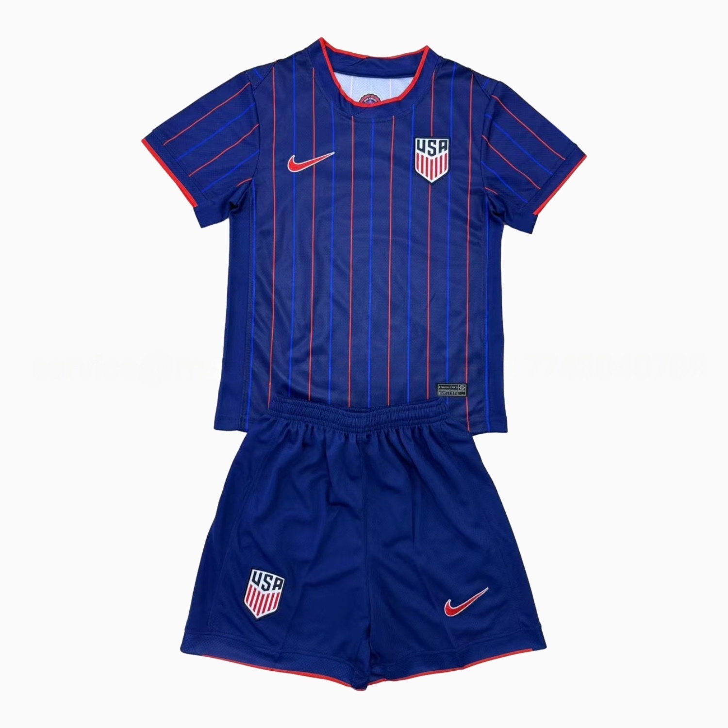 United States USA 25-26 Away Deep Blue Men's Adult Jersey Set - Fans Version - UnitedFutballJersey