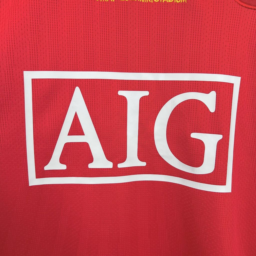 Retro Manchester United 07-08 Champions League Final Home Long Sleeve Jersey - UnitedFutballJersey