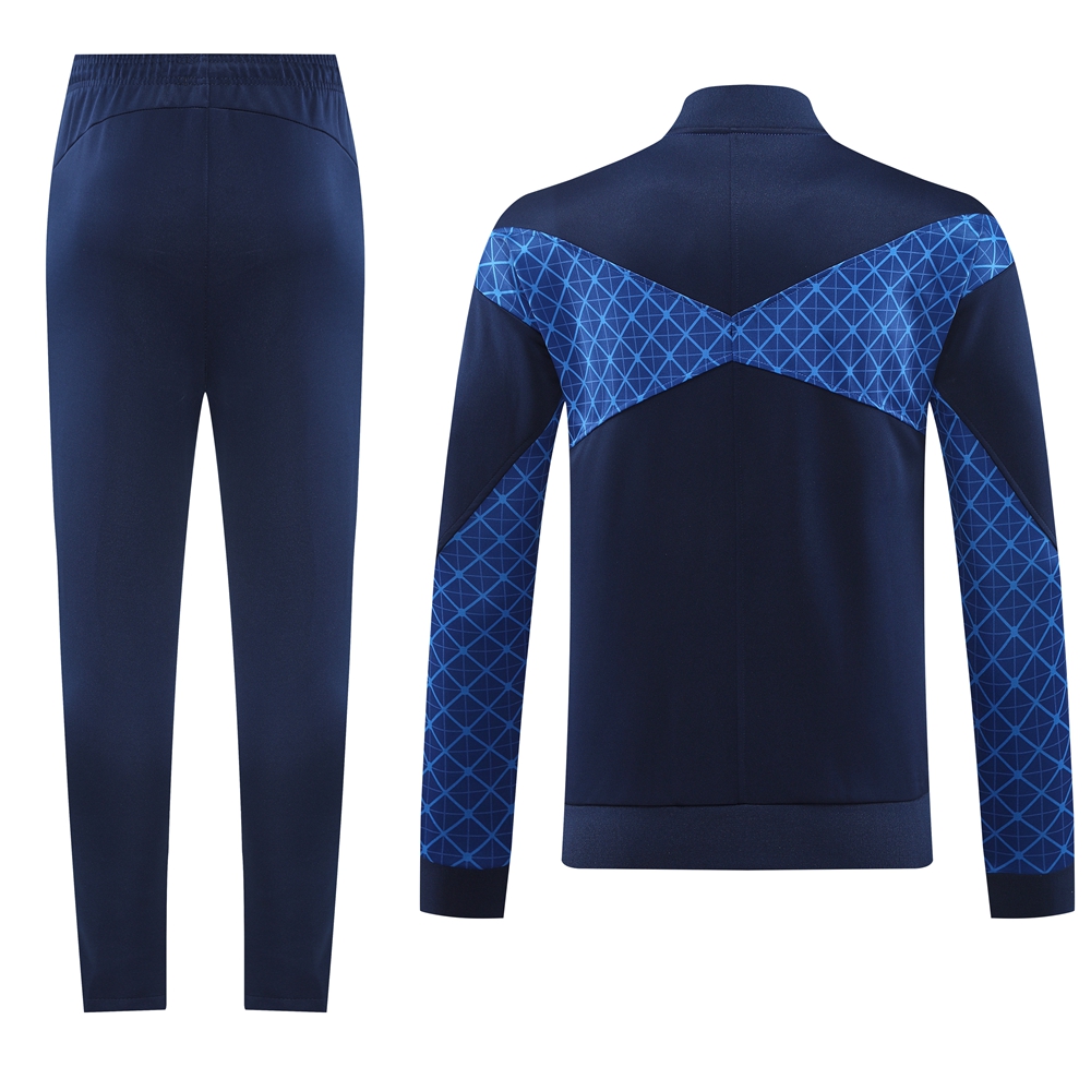 Paris Saint-Germain PSG 24-25 Jacket Training Tracksuit - Blue Plaid - UnitedFutballJersey