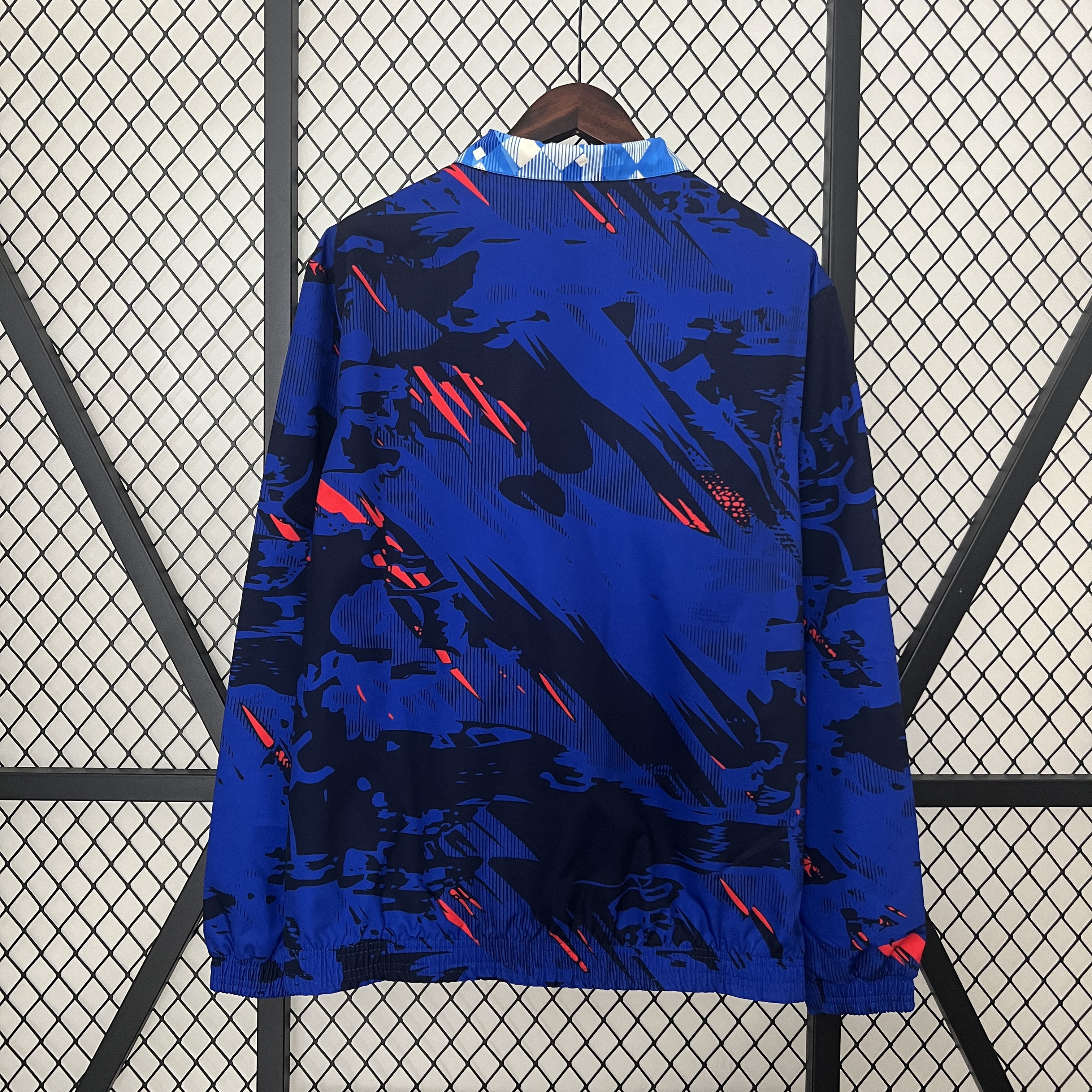 England 2024 Double Sided Reversible Windbreaker - Blue - UnitedFutballJersey