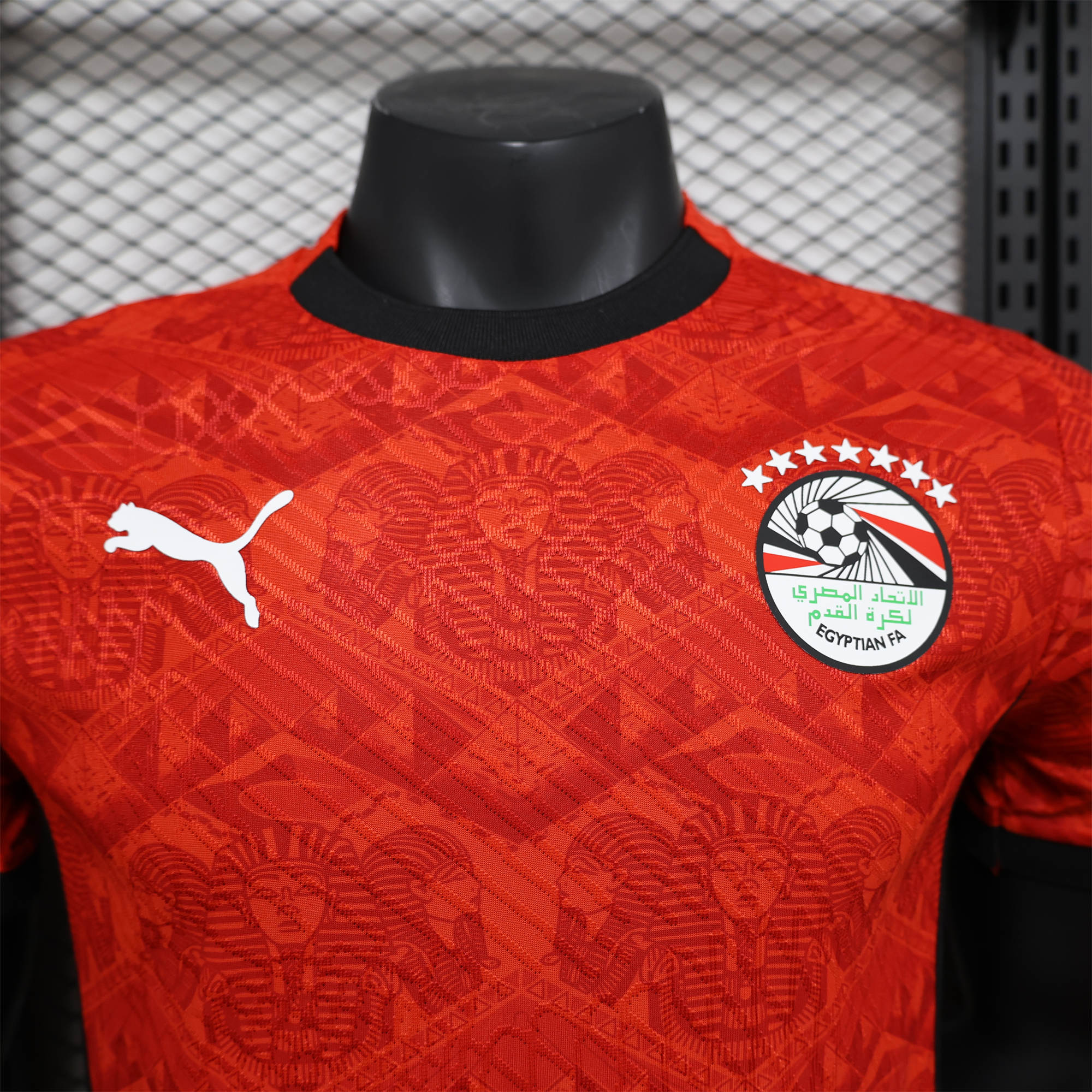 Egypt 24-25 Home Red Jersey - Player Version - UnitedFutballJersey