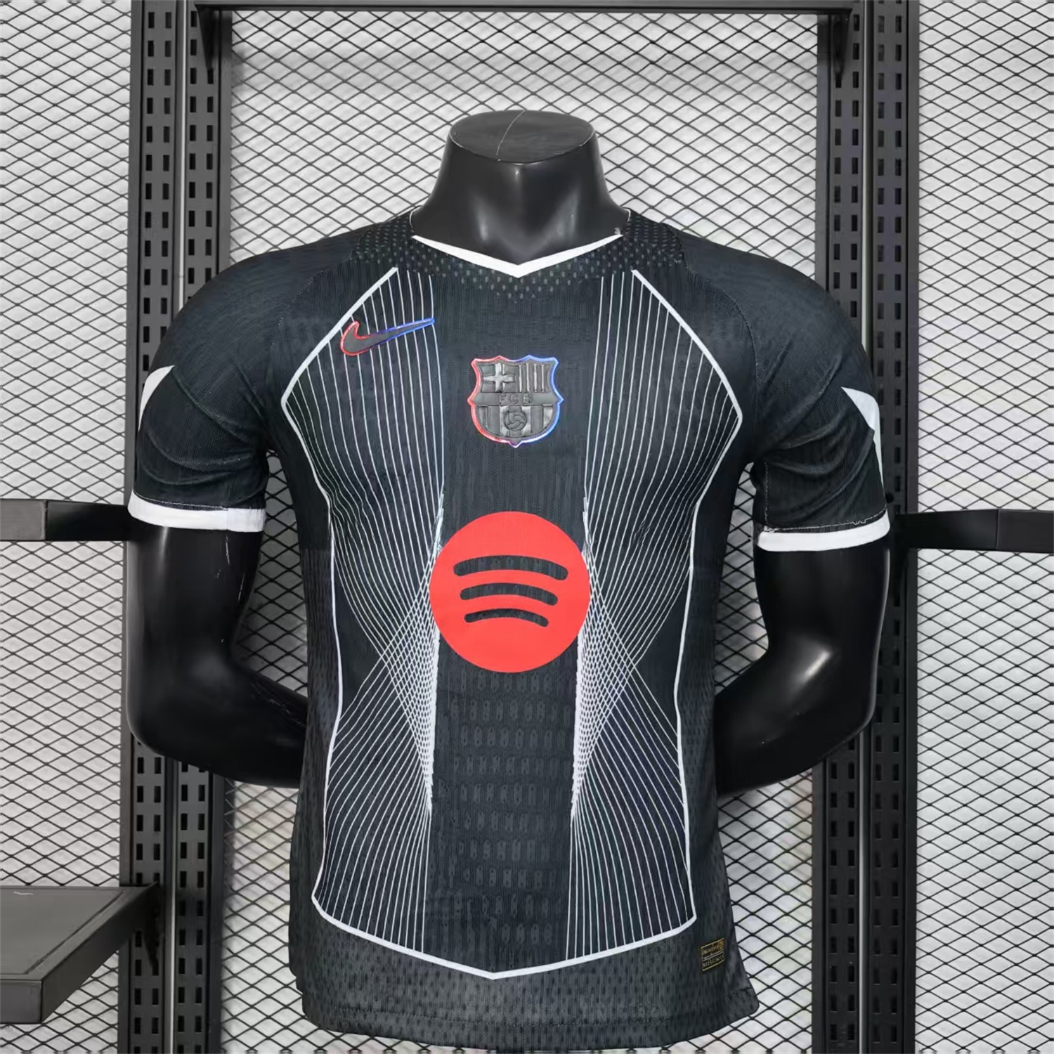 Barcelona 25-26 Black Big LOGO Special Jersey - Player Version - UnitedFutballJersey