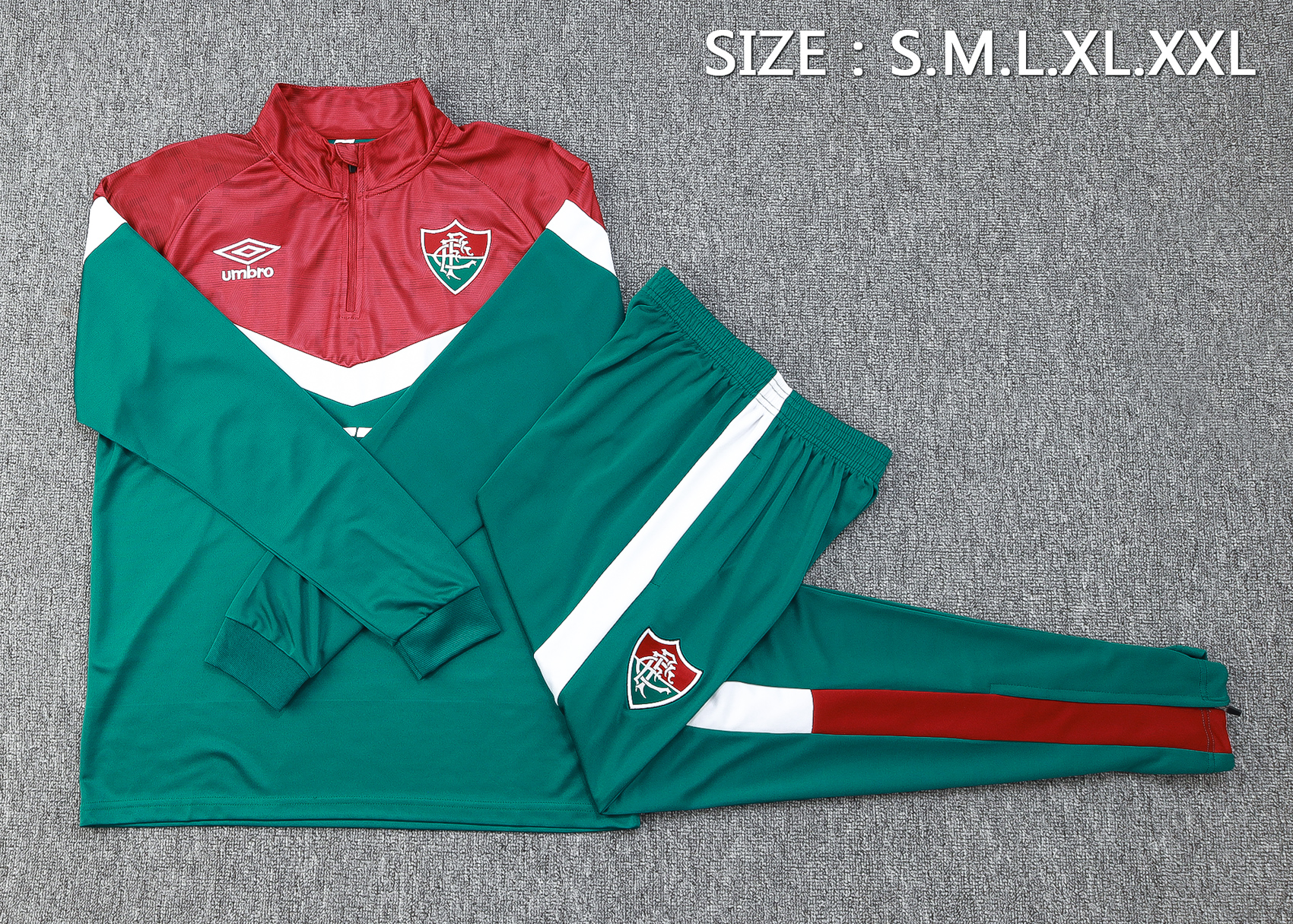 Fluminense 23-24 Long Sleeve Training Set -Green - UnitedFutballJersey