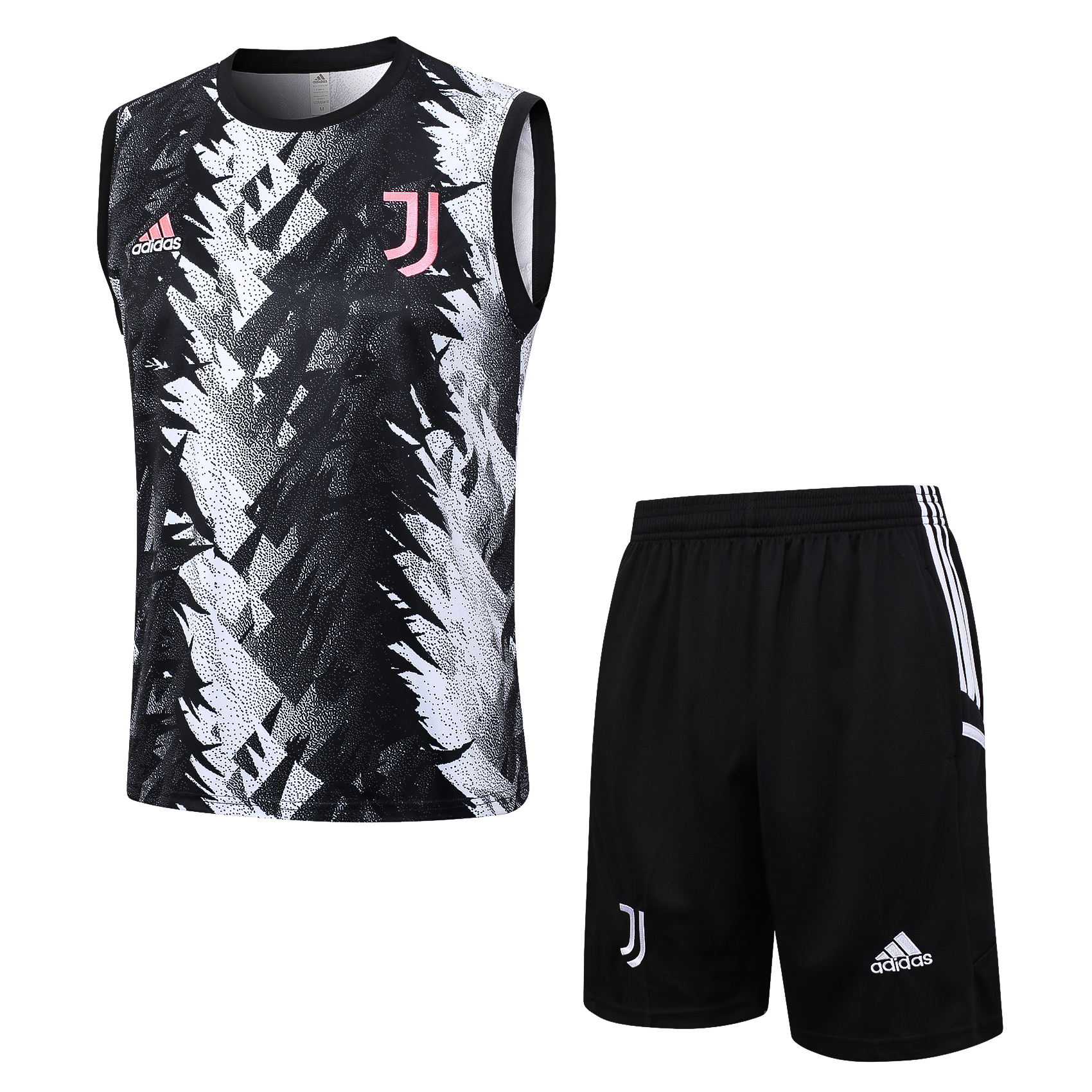 23-24 Juventus Black Training Vest Suit - UnitedFutballJersey