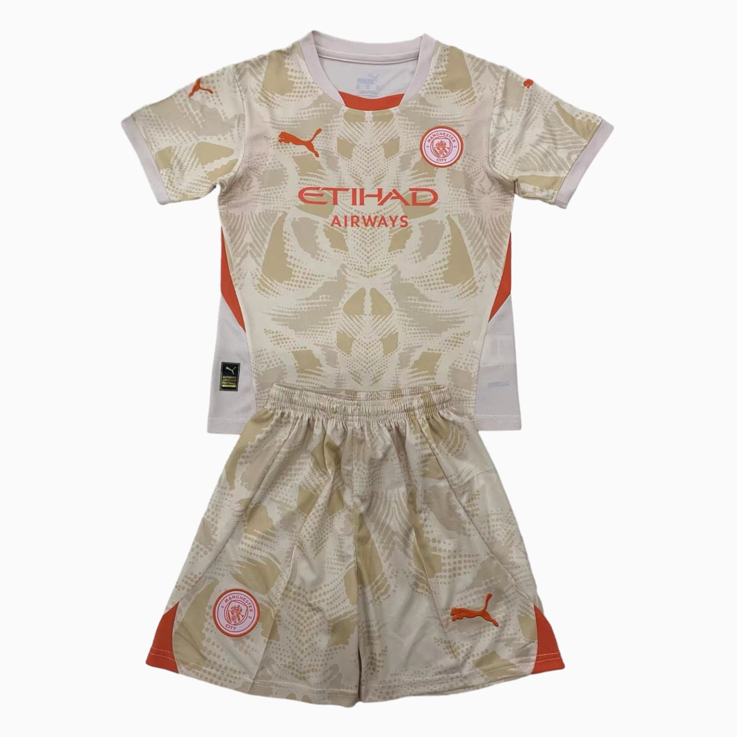 Manchester City 24-25 Mud Yellow Goalkeeper Kids Kit - UnitedFutballJersey