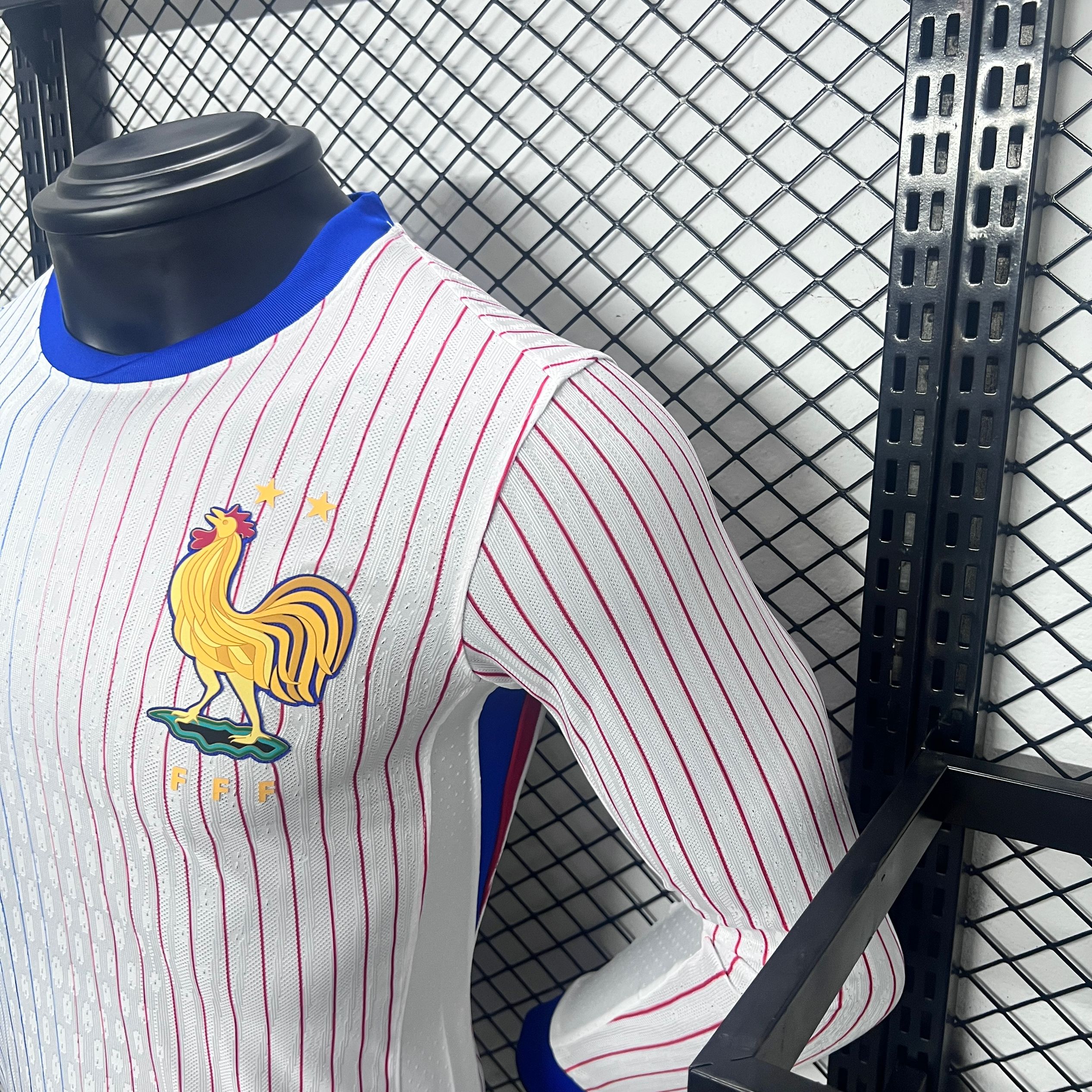 France 2024 Away Long Sleeve Jersey - Player Version - UnitedFutballJersey