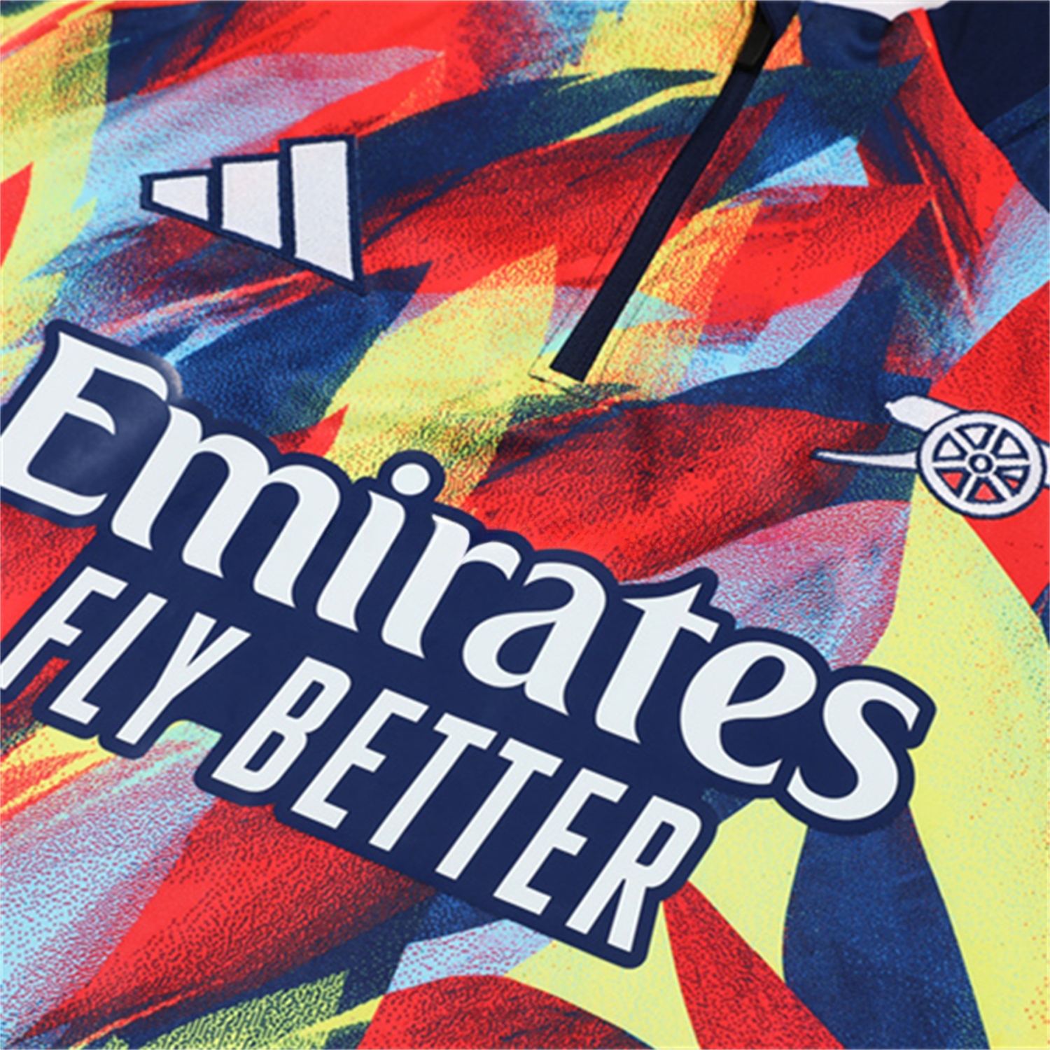Arsenal 25-26 Kid Long Sleeves Training Set - Colorful Camouflage Top & Royal Blue Pants - UnitedFutballJersey