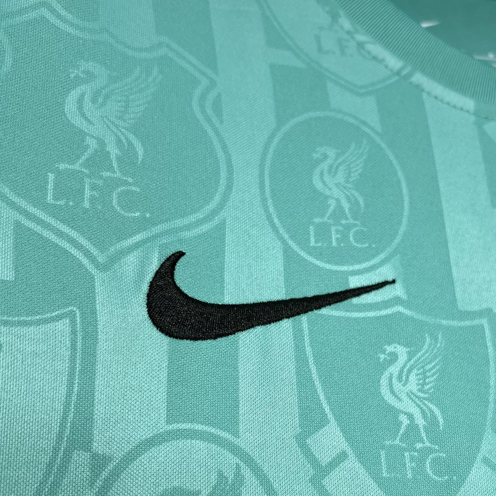 Liver.pool 24-25 Cyan-blue Pre-match Training Jersey - Fans Version - UnitedFutballJersey